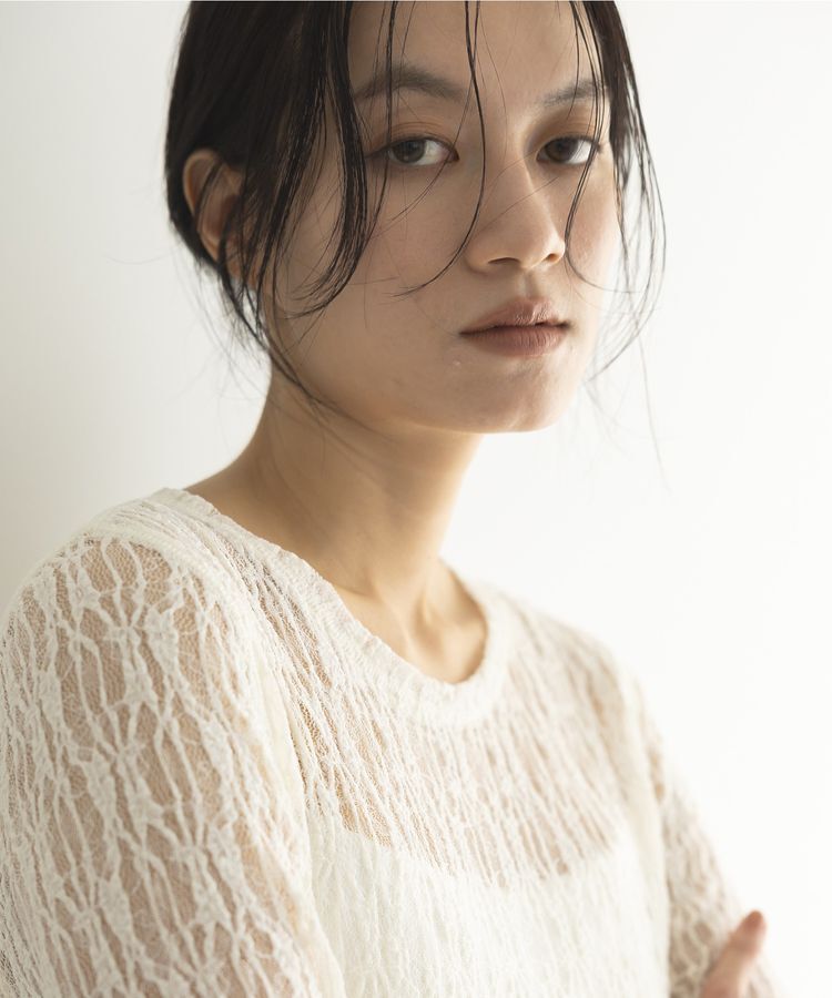 GARAGE OF GOOD CLOTHING「ストレッチレースクルーネックプルオーバー」|Tシャツ・カットソー|