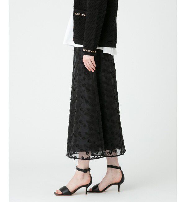 LOULOU WILLOUGHBY「【LOULOU WILLOUGHBY】オーガン刺繍スカート」|スカート|