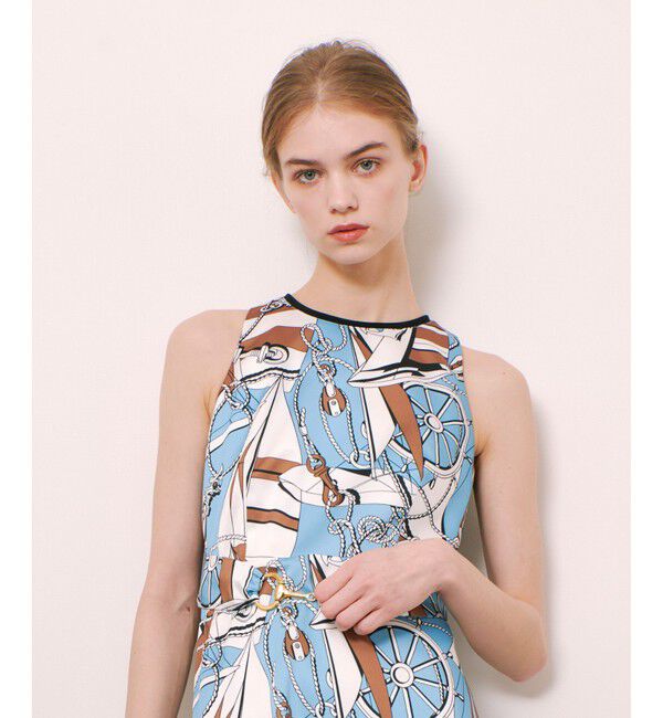 LOULOU WILLOUGHBY「【LOULOU WILLOUGHBY】RATTIマリーナプリントアメスリワンピース」|ワンピース|