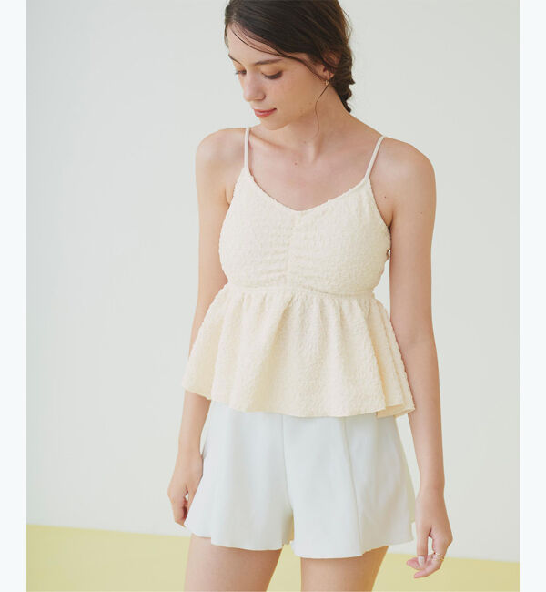 SEA DRESS「立体ジャガードペプラムフレアビキニ/水着」|ビキニ|