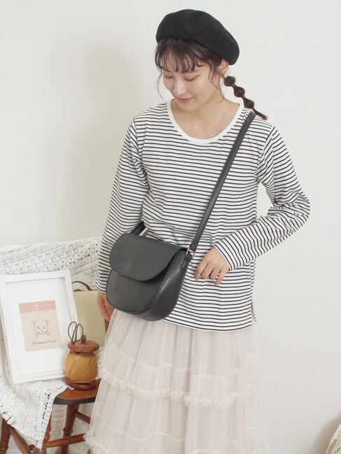 Samansa Mos2「ベーシックロングTシャツ」|Tシャツ・カットソー|