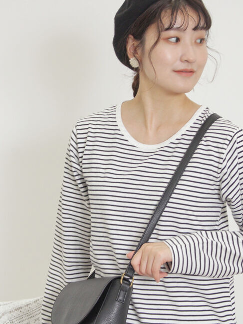 Samansa Mos2「ベーシックロングTシャツ」|Tシャツ・カットソー|