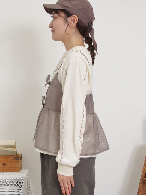 Samansa Mos2「メローインナーSETシアービスチェ」|シャツ・ブラウス|