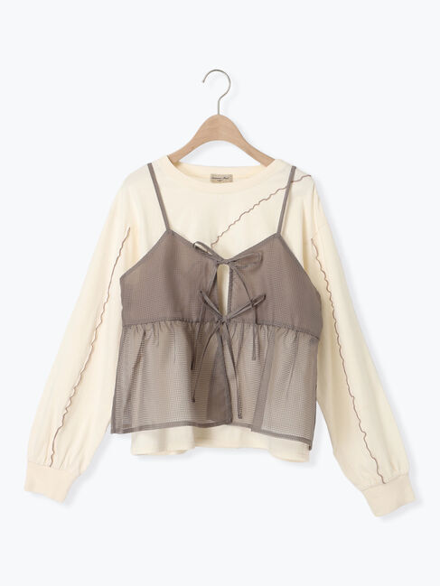 Samansa Mos2「メローインナーSETシアービスチェ」|シャツ・ブラウス|