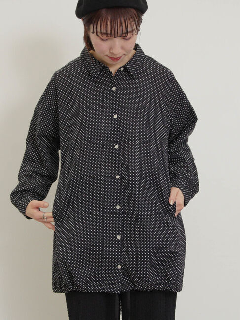 Samansa Mos2「裾ドロストチュニック」|シャツ・ブラウス|