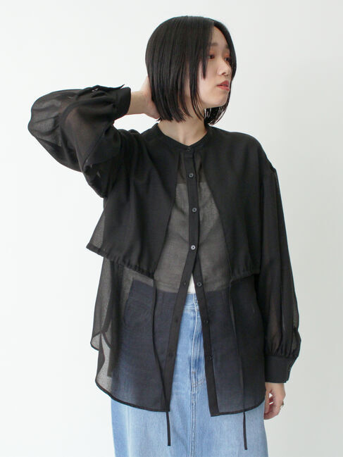 sm2rhythm「ボイルレイヤードブラウス」|シャツ・ブラウス|
