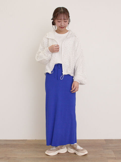 Samansa Mos2「ピグメント加工ロゴ刺繍ロングTシャツ」|Tシャツ・カットソー|