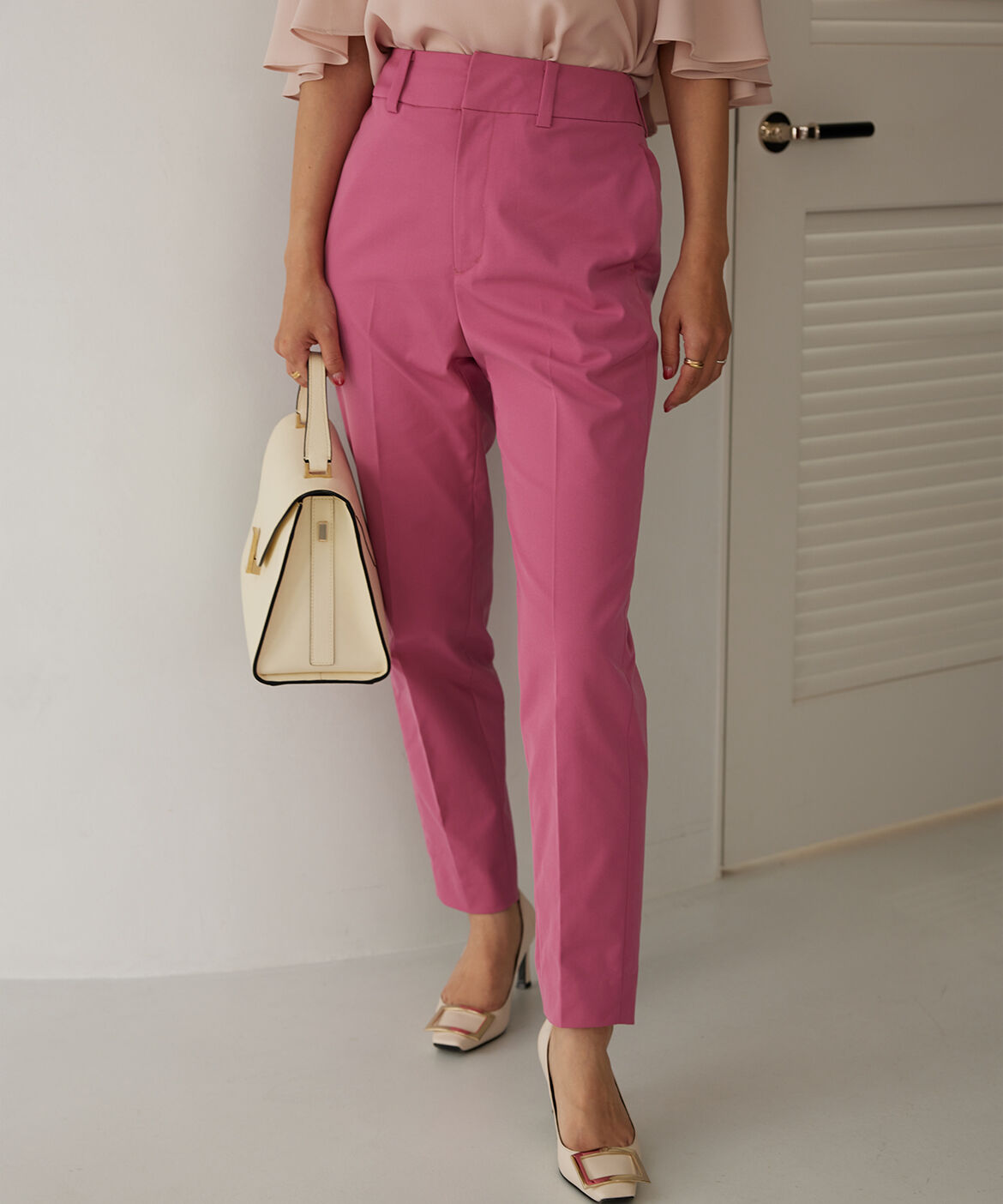 Maglie le cassetto「《M Maglie le cassetto&times;吉田理紗》美脚ストレートパンツ」|スラックス|