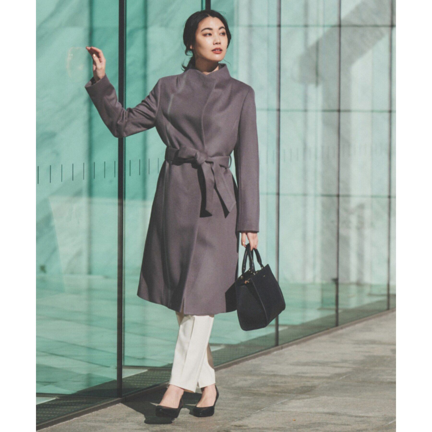 UNTITLED「【日本製】2WAYスタンドカラーロングコート」|その他|