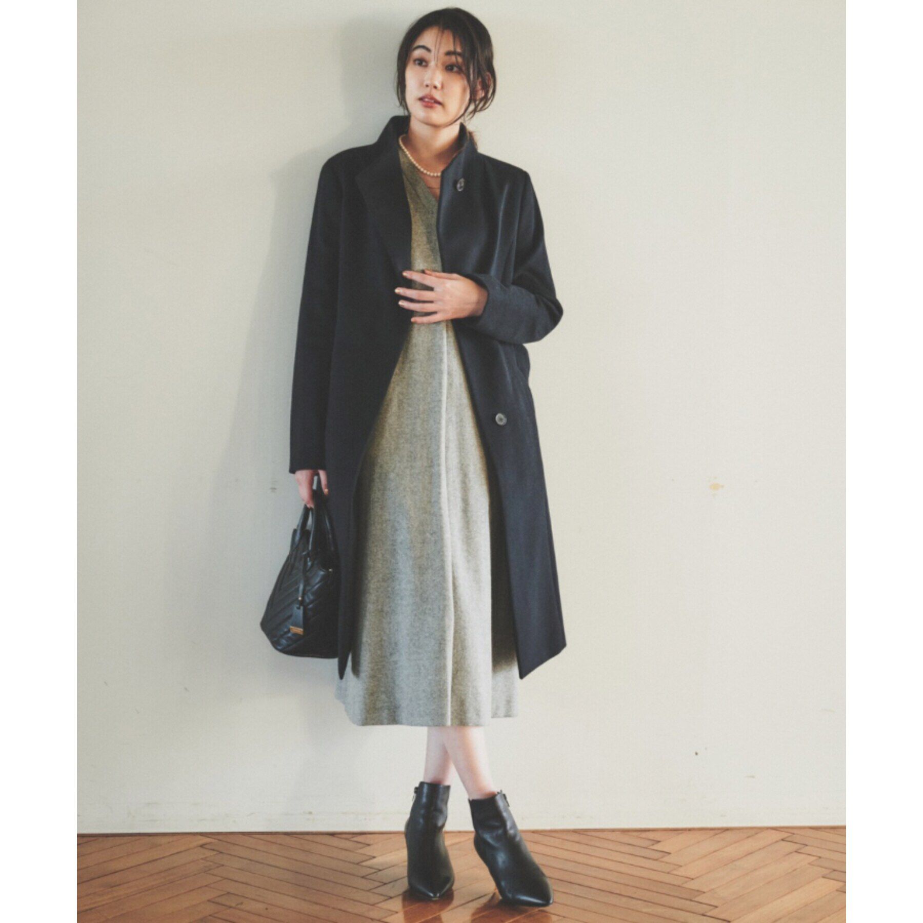 UNTITLED「【日本製】2WAYスタンドカラーロングコート」|その他|