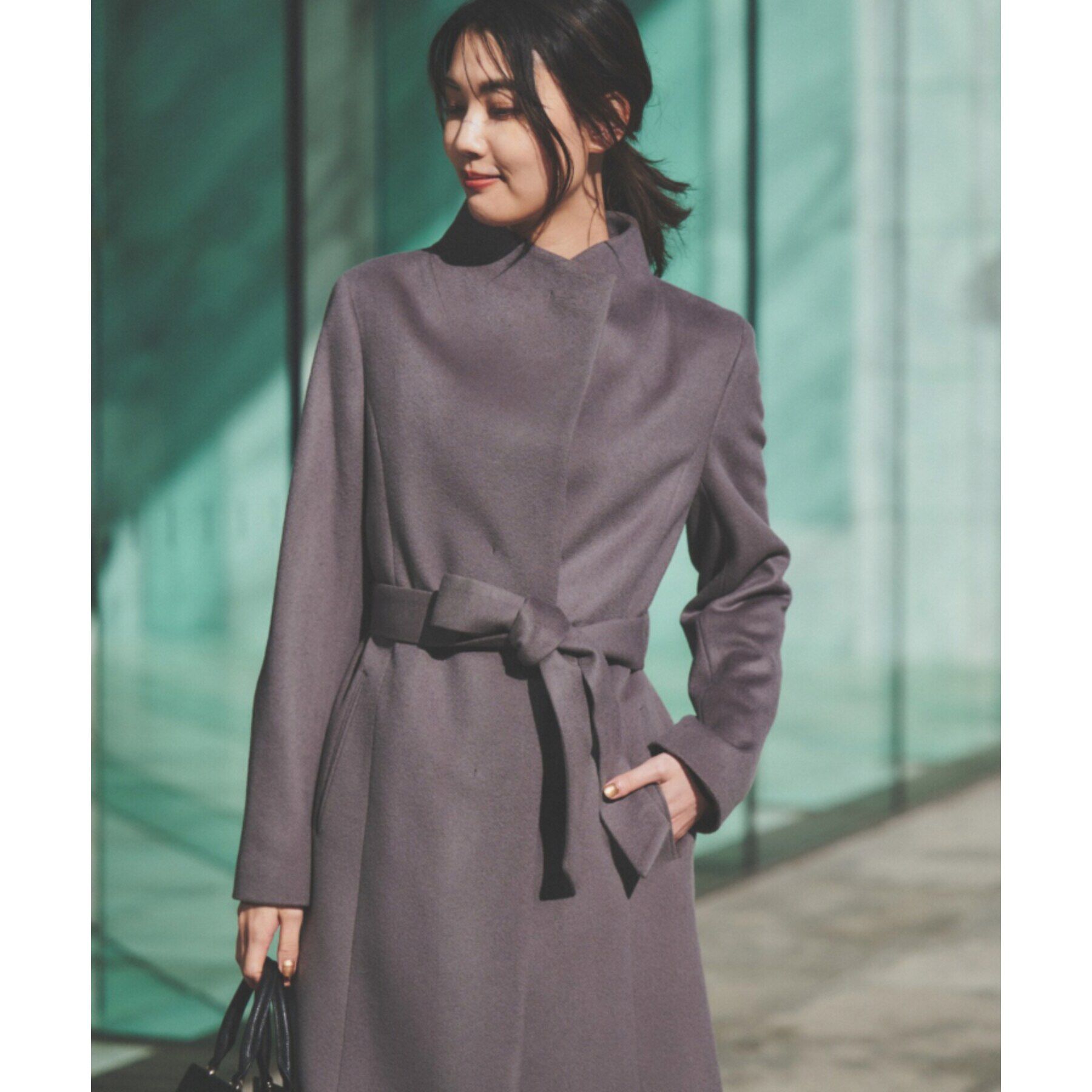 UNTITLED「【日本製】2WAYスタンドカラーロングコート」|その他|