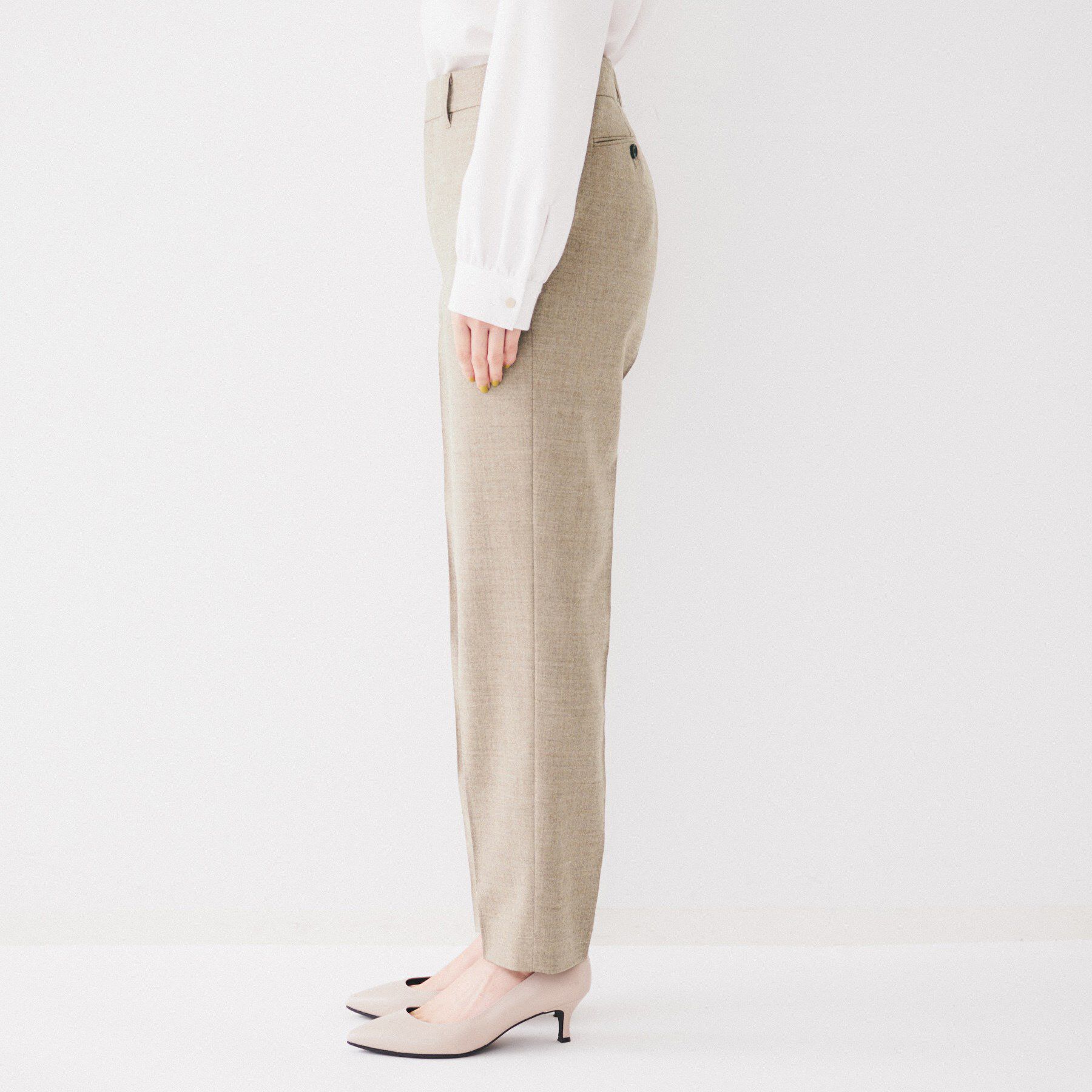 UNTITLED「【日本製/通勤スーツ】ウーステッドフラノ テーパードパンツ」|その他|