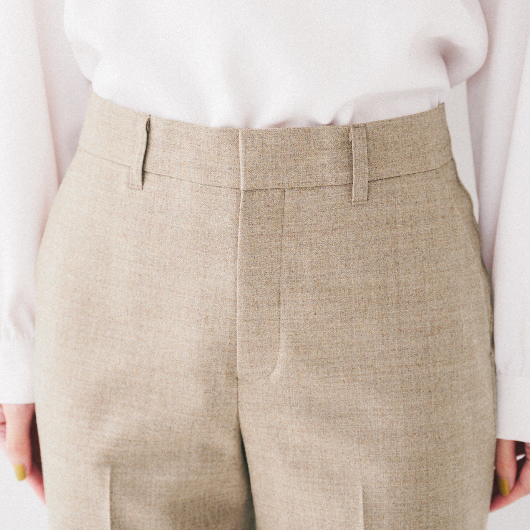 UNTITLED「【日本製/通勤スーツ】ウーステッドフラノ テーパードパンツ」|その他|