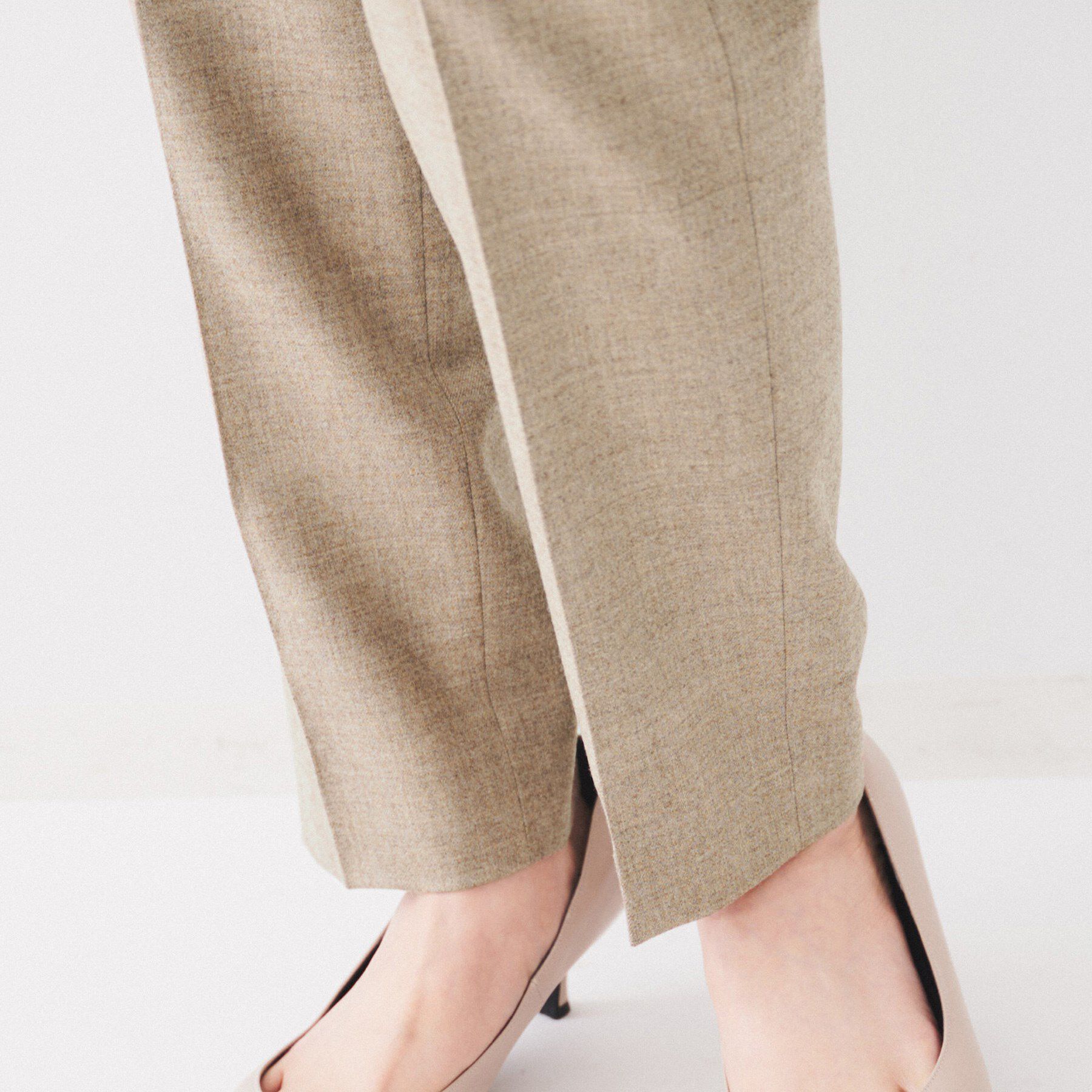 UNTITLED「【日本製/通勤スーツ】ウーステッドフラノ テーパードパンツ」|その他|
