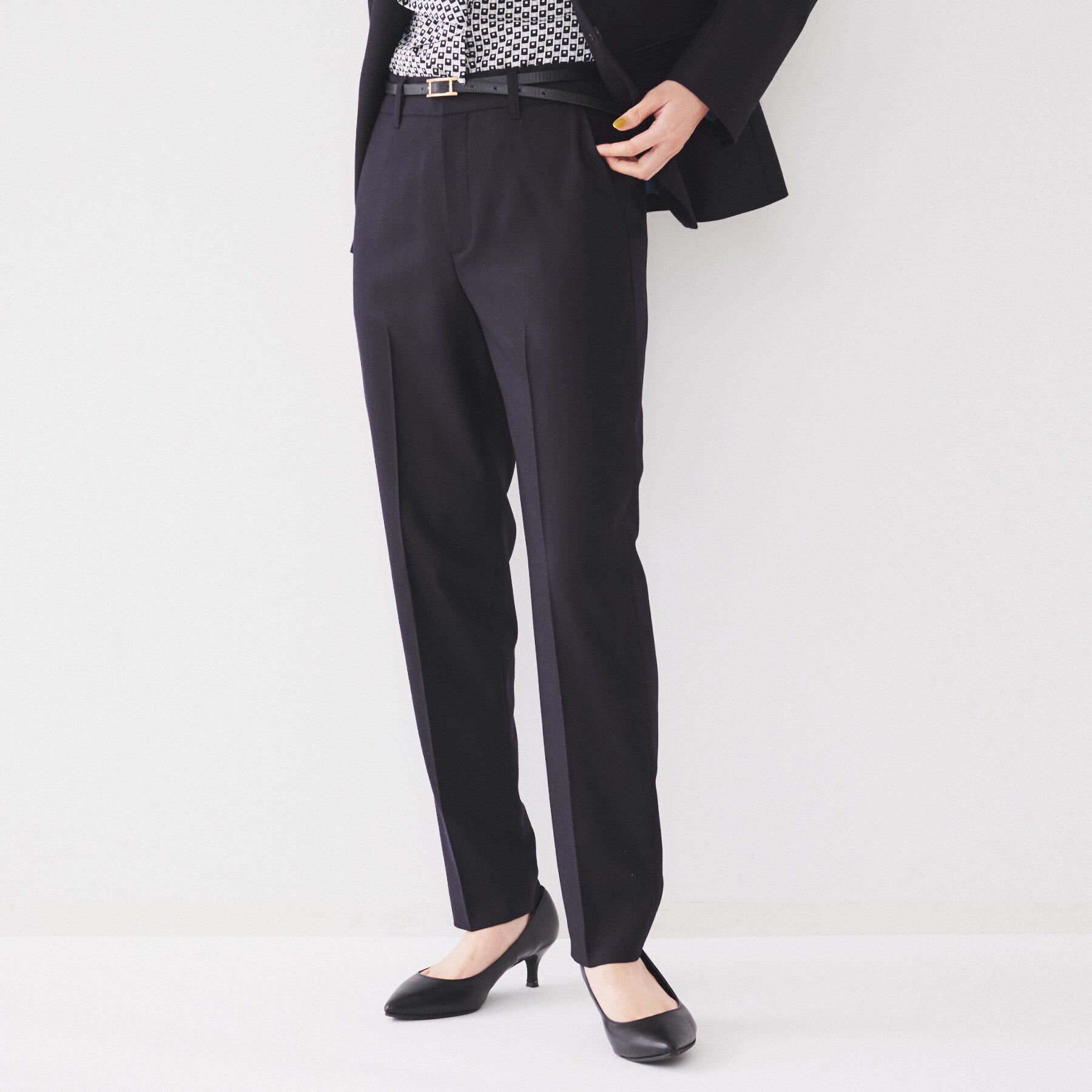 UNTITLED「【日本製/通勤スーツ】ウーステッドフラノ テーパードパンツ」|その他|