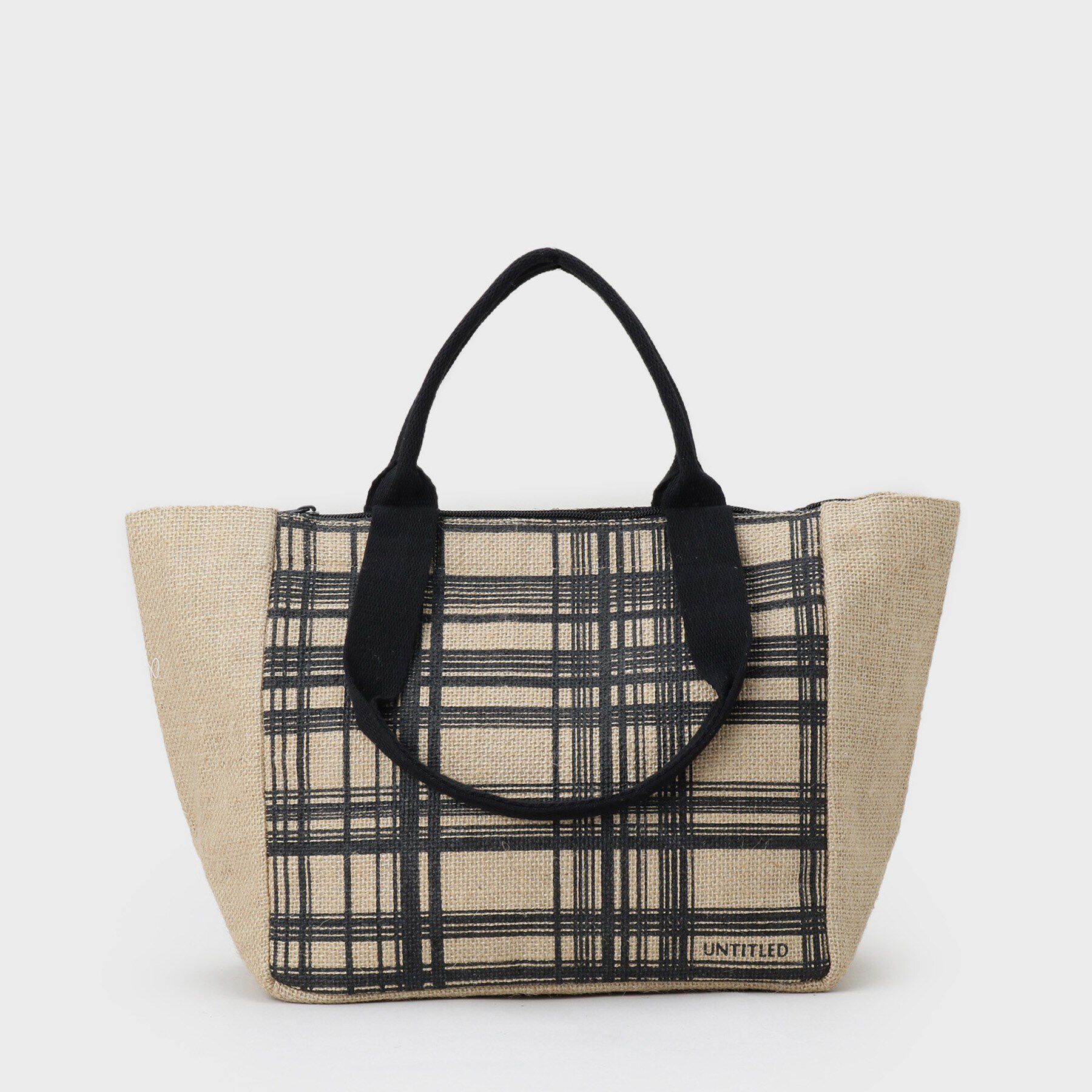 UNTITLED「【保冷機能付き】ジュートバッグ」|トートバッグ|ブラック(119)