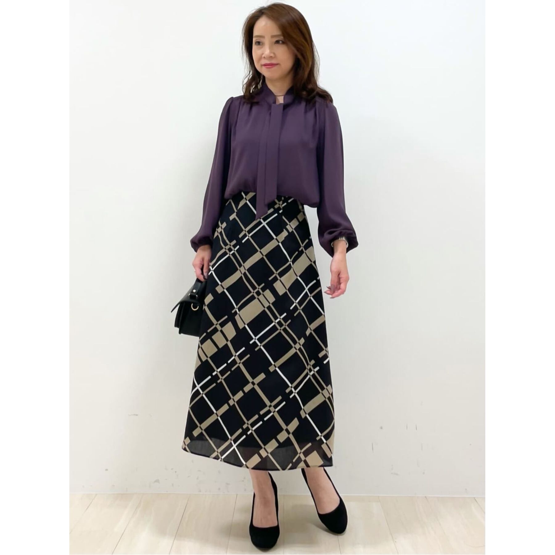 COUP DE CHANCE「【一枚着／ジャケットイン】女性らしい細ボウタイブラウス」|シャツ・ブラウス|