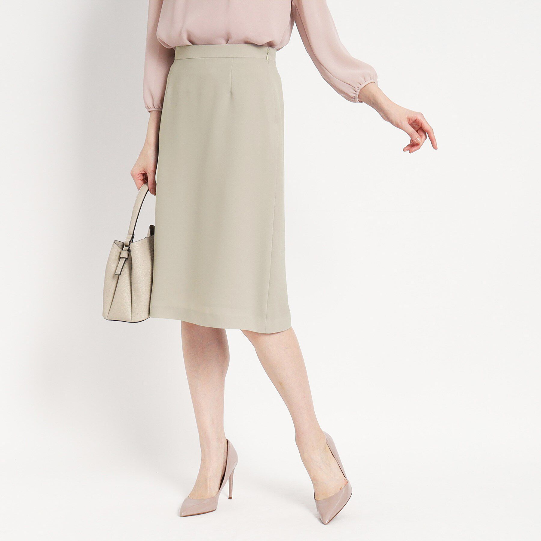 COUP DE CHANCE「【洗える／日本製】セミAラインスカート」|スカート|グレージュ(650)