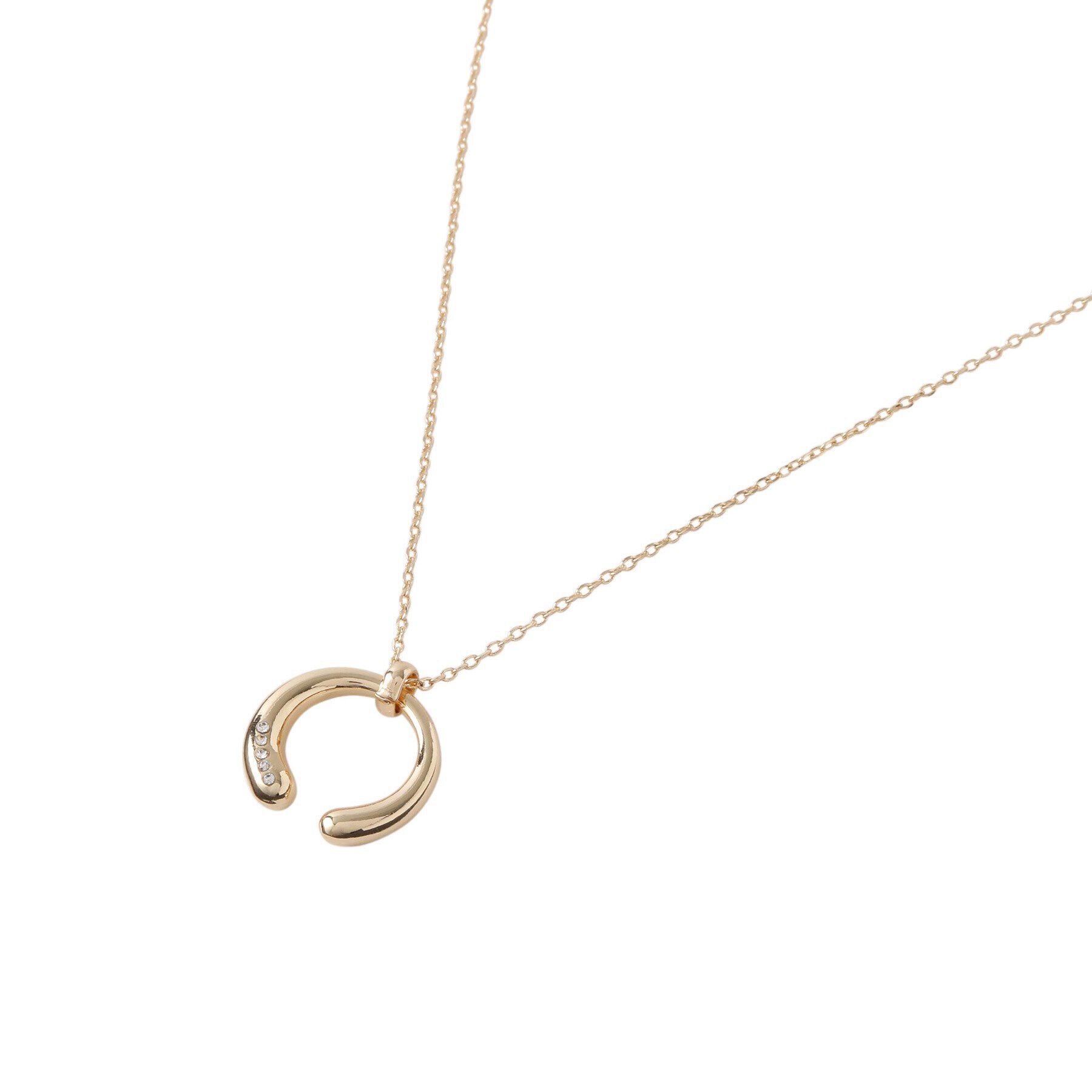 Reflect「リングラインストーンネックレス」|ネックレス|ゴールド(007)