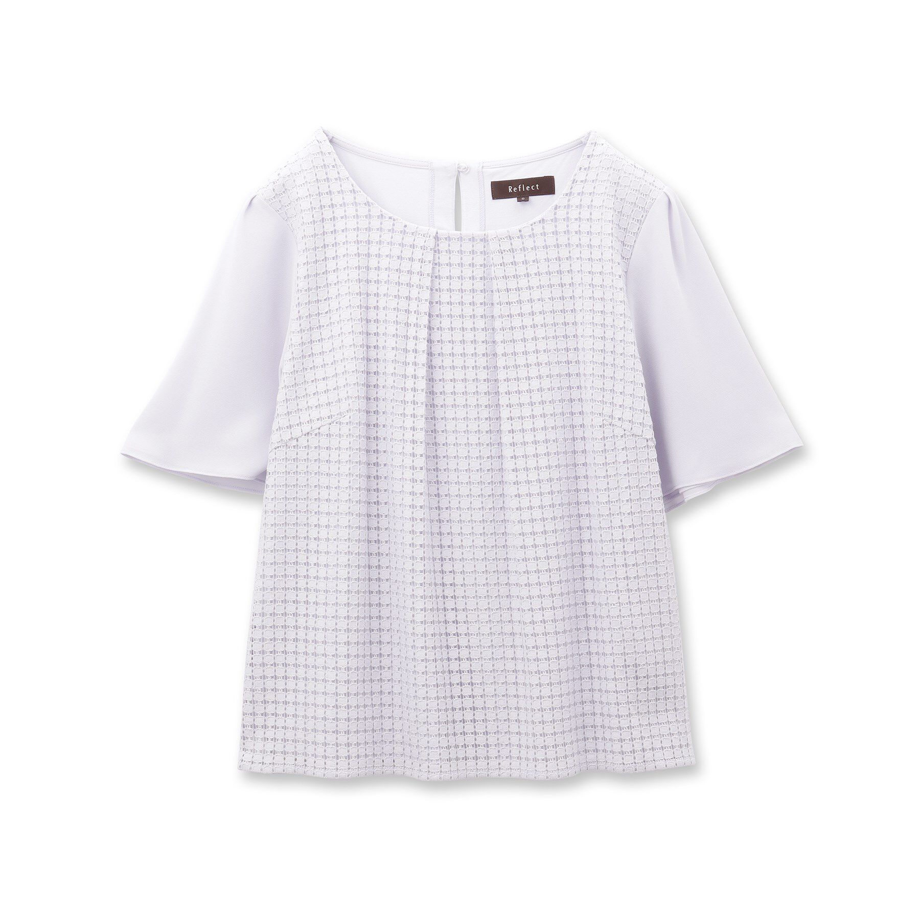 Reflect「【夏SALE／手洗い可】幾何柄レースブラウス」|シャツ・ブラウス|