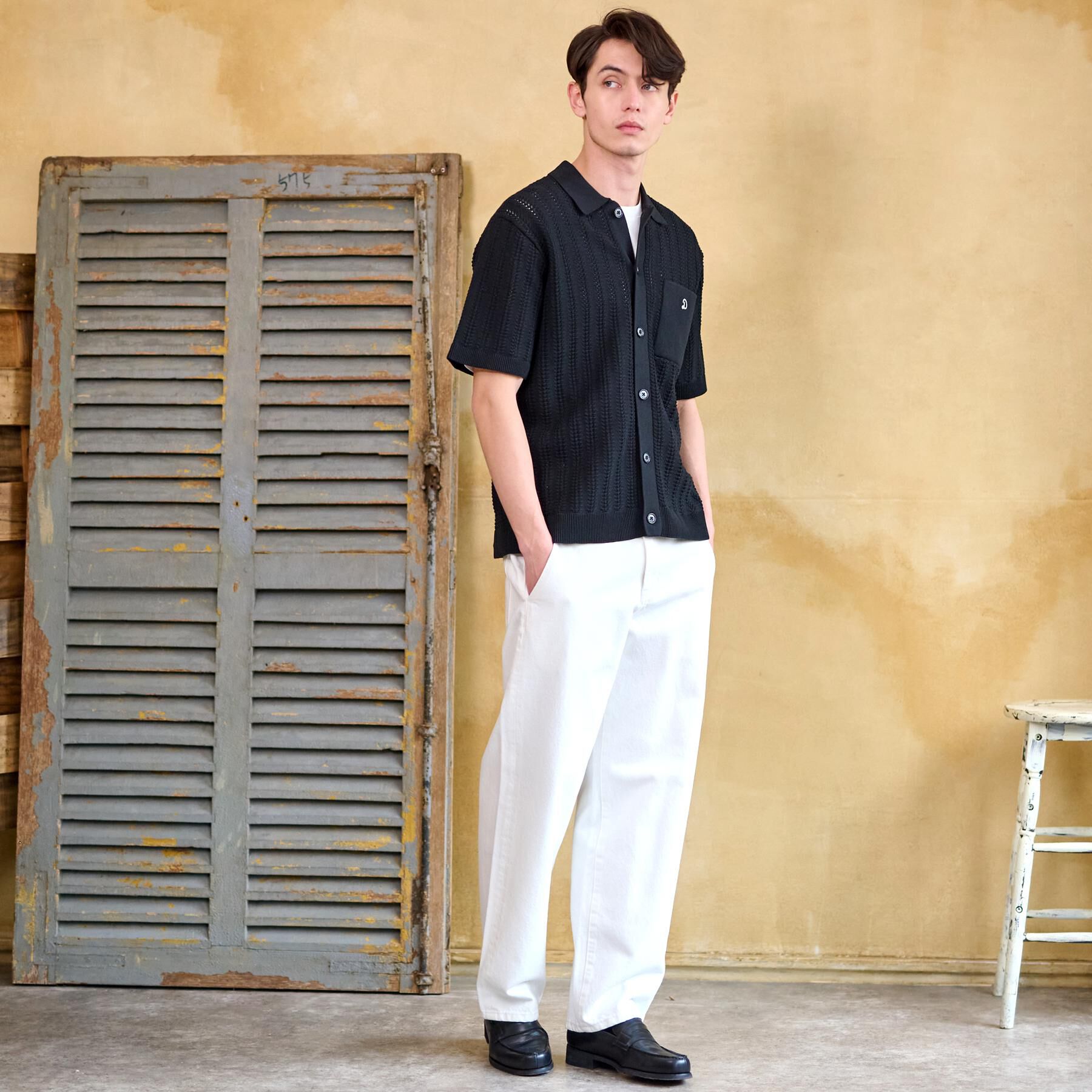 DRESSTERIOR「CONEデニム ワイドパンツ」|デニム|