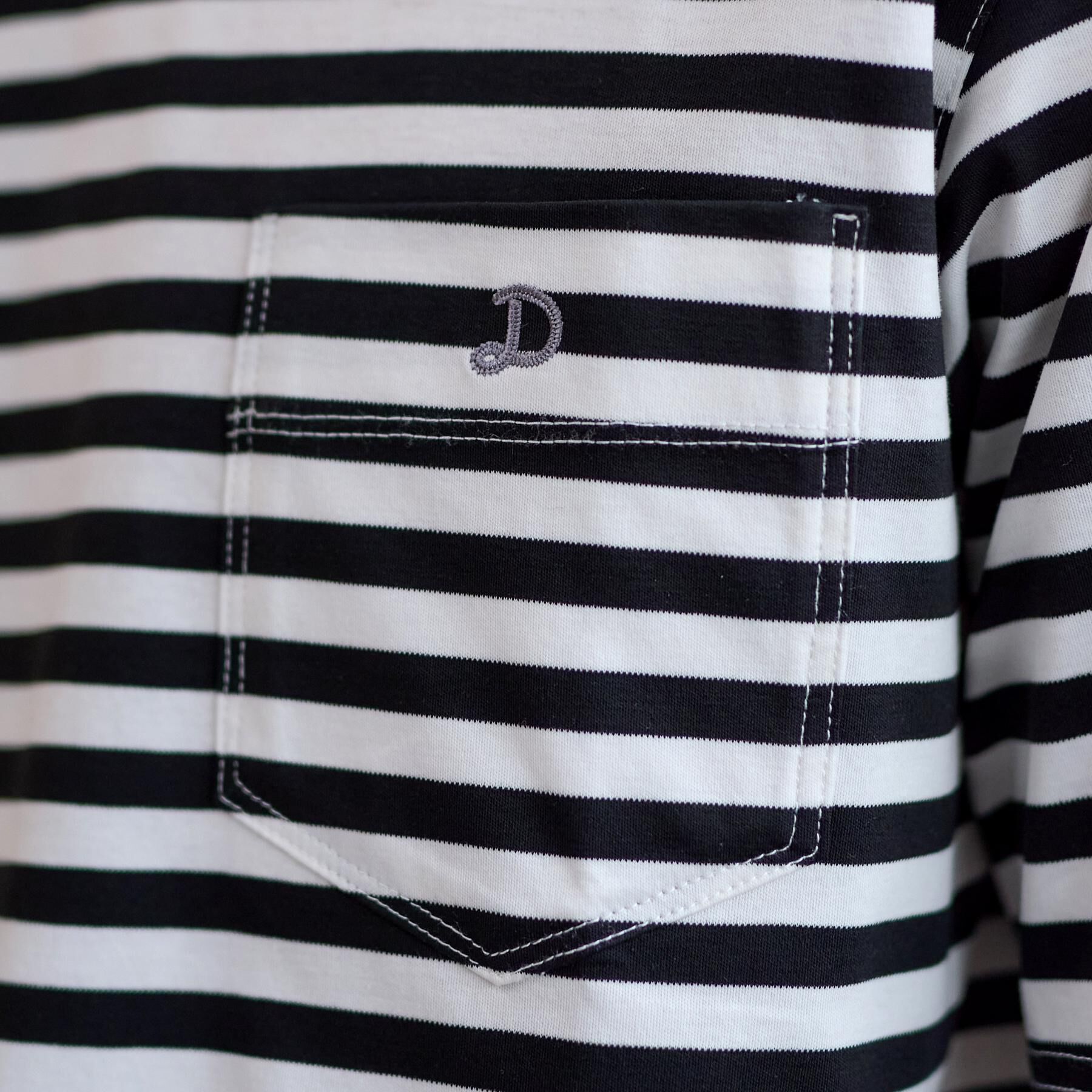 DRESSTERIOR「【接触冷感/抗菌防臭/消臭】ICE CLEAR COTTON ボーダーポケットTシャツ」|Tシャツ・カットソー|