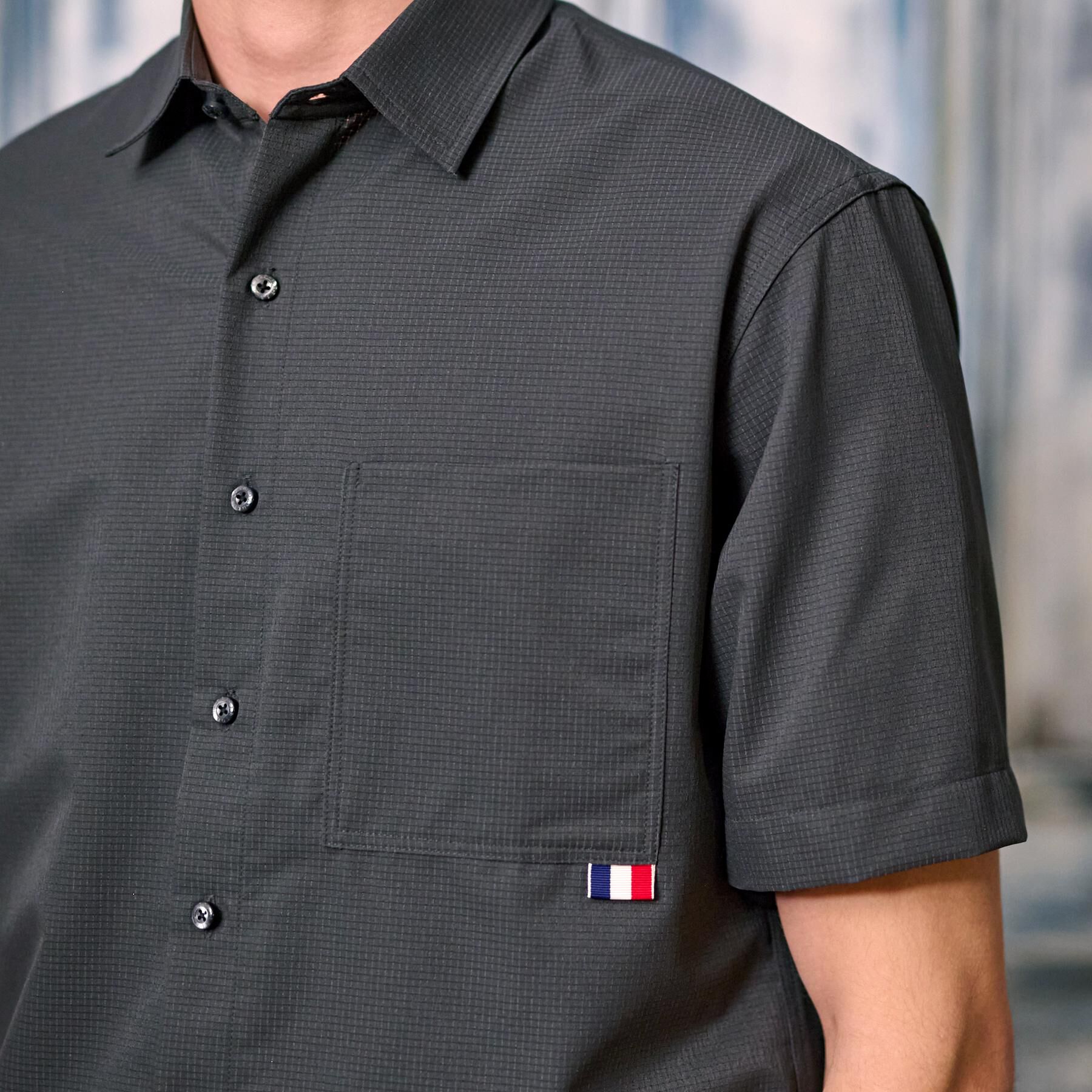 DRESSTERIOR「【セットアップ可/撥水性/UVカット/Safari5月号掲載】COOL DOTS ショートスリーブシ」|シャツ・ブラウス|