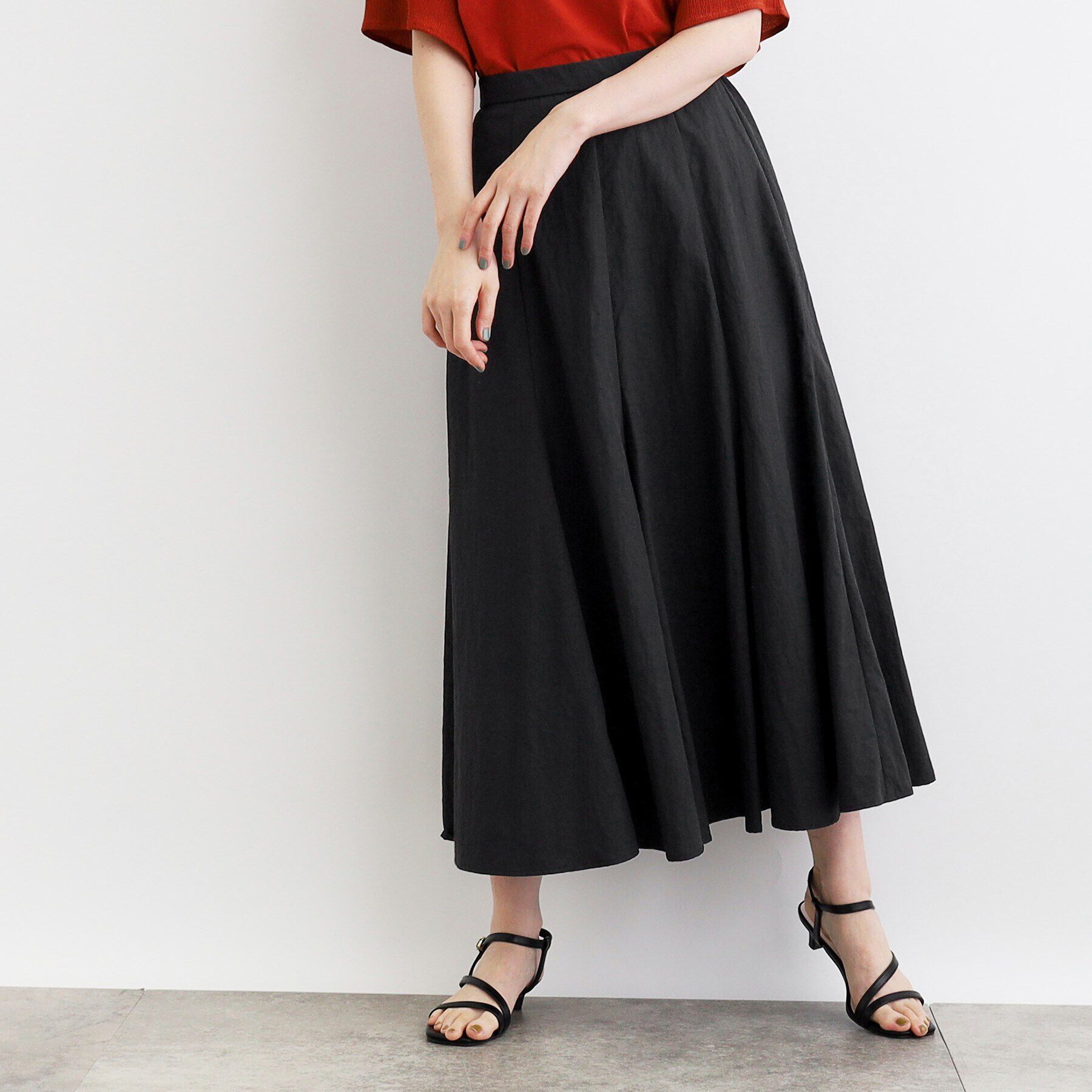 grove「ナイロンワッシャーボリュームスカート」|スカート|