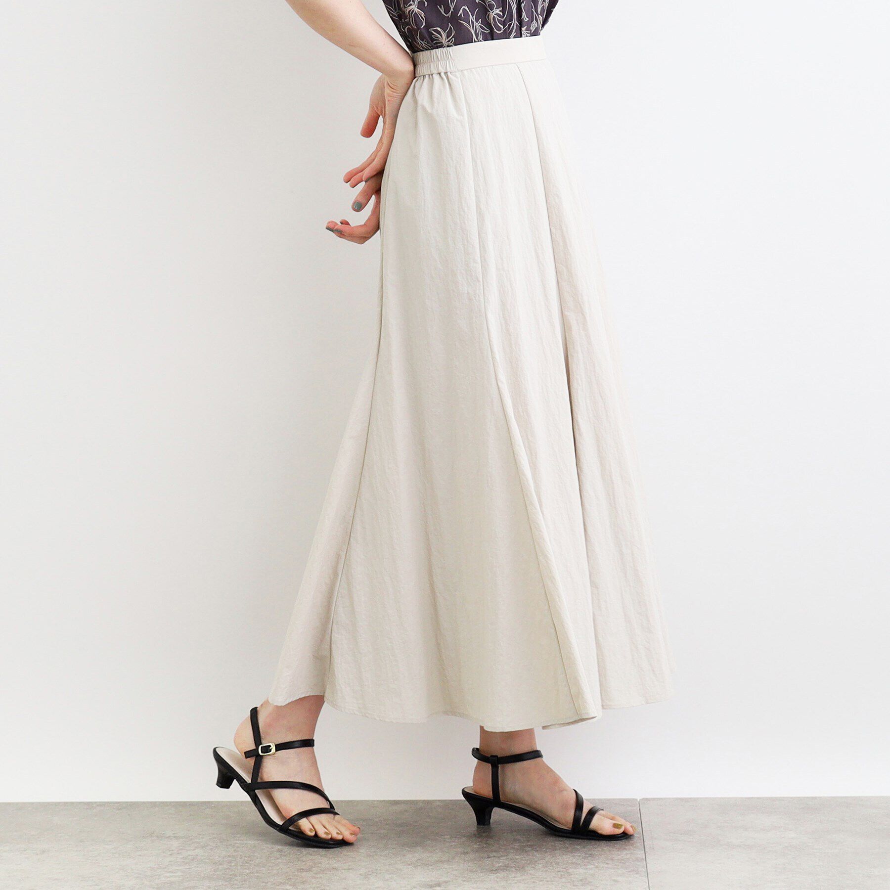 grove「ナイロンワッシャーボリュームスカート」|スカート|