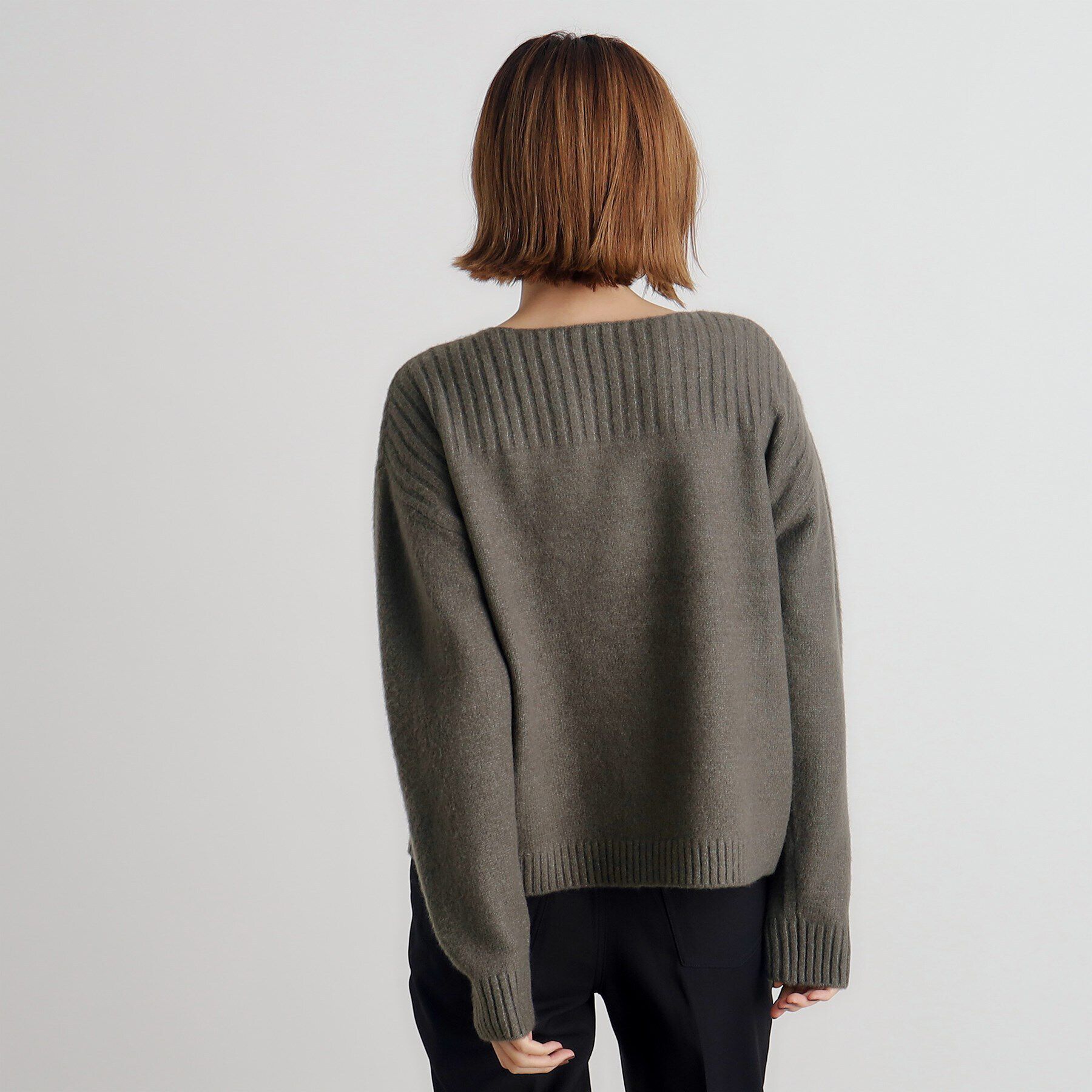 grove「ボートネックヨークリブプルオーバー【洗える】」|ニット・セーター|