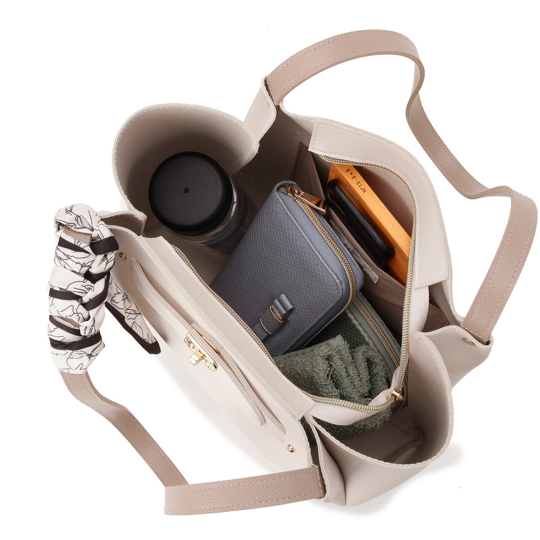 grove「人間工学ベルトタックスカーフ付きトート」|トートバッグ|