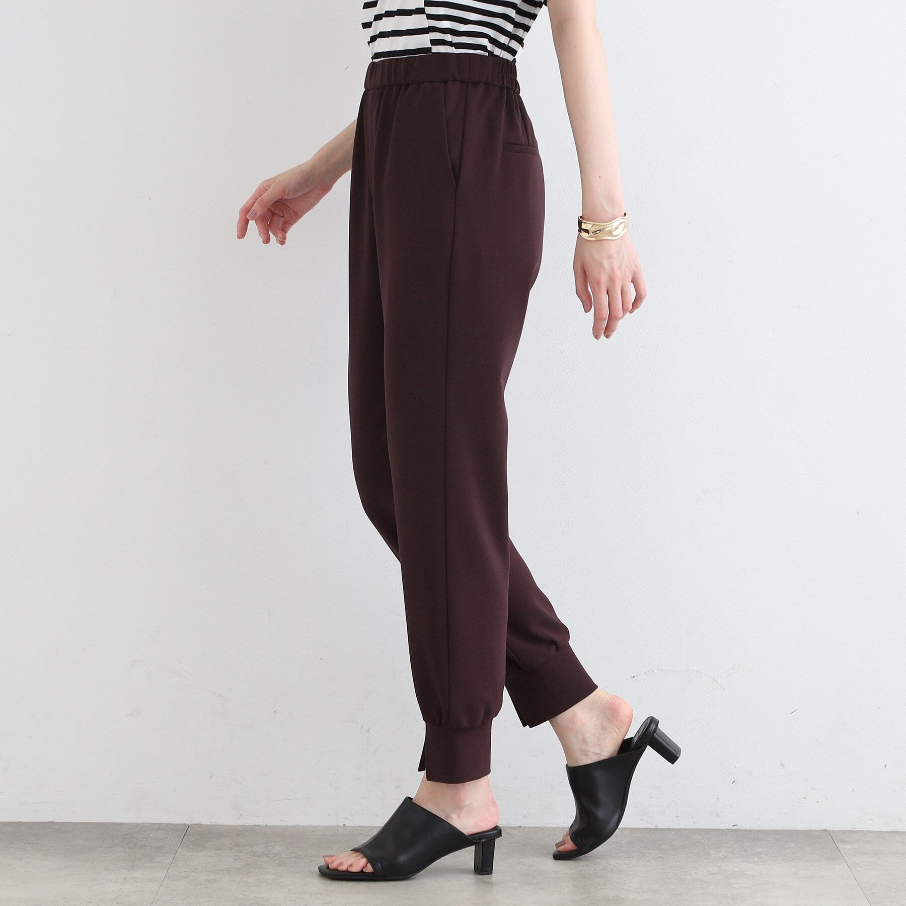 INDIVI「【洗える／UVケア／トレンド】ジョグパンツ」|その他|