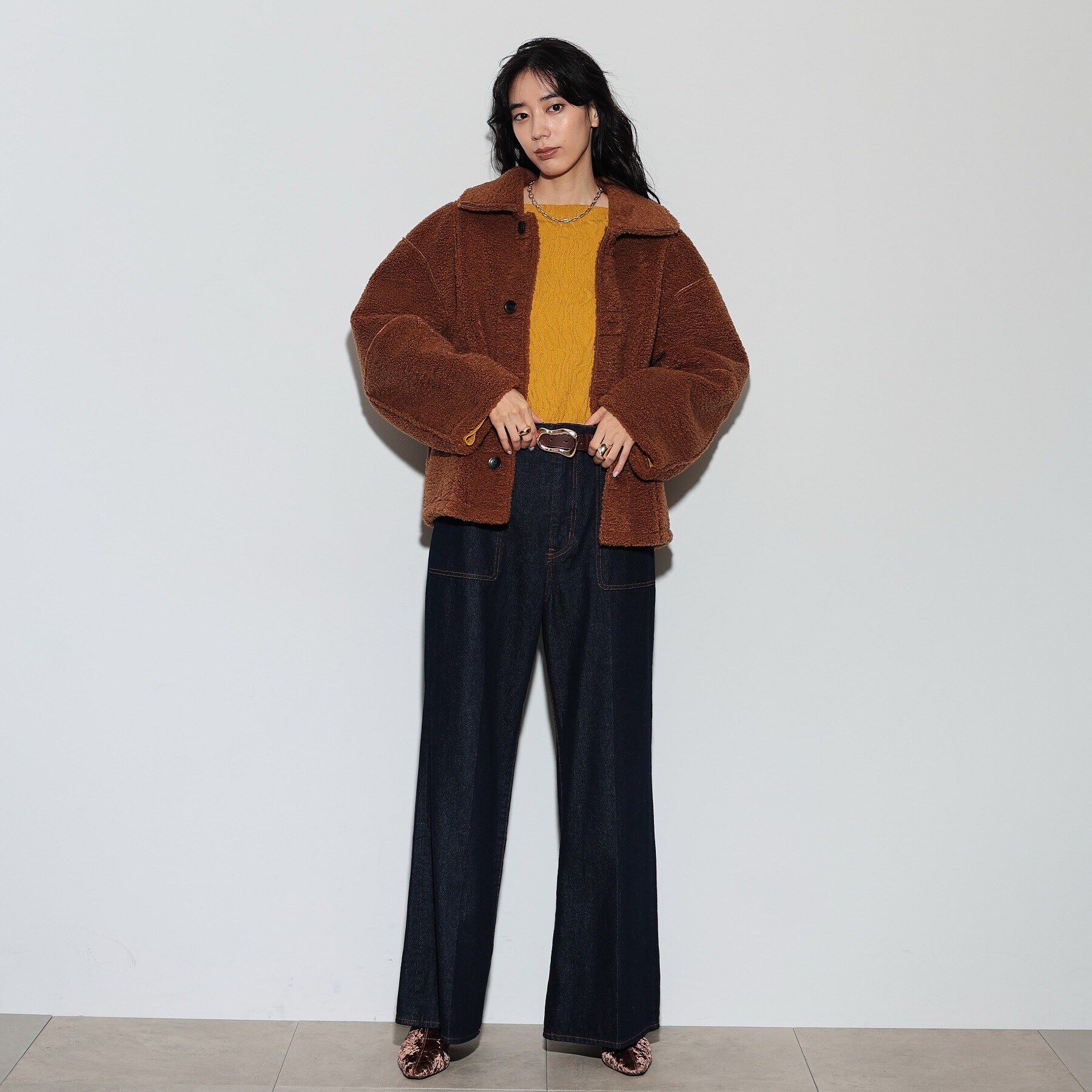 GALLEST「【WEB限定】リバーシブルムートン調ブルゾン」|ブルゾン・スタジャン|