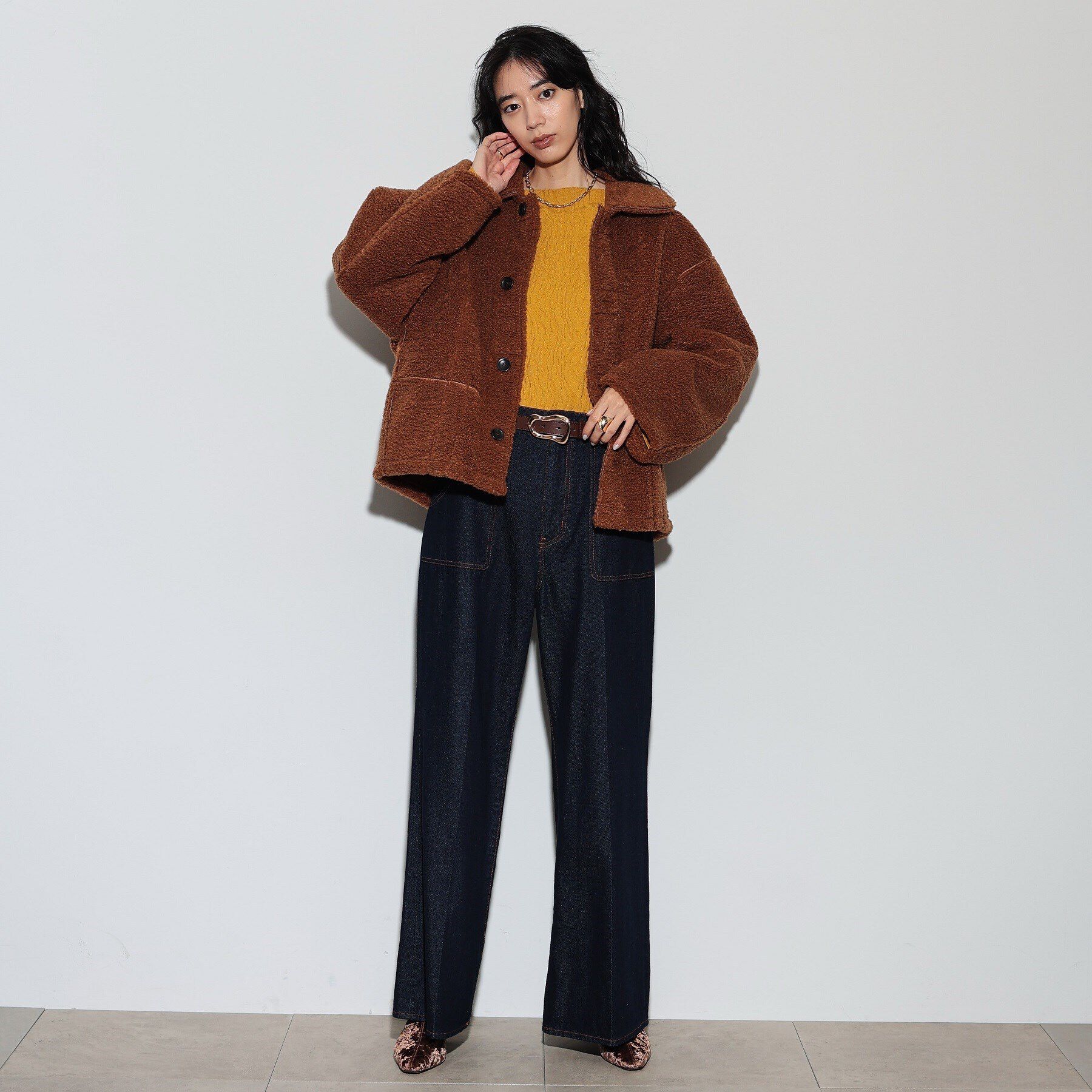 GALLEST「【WEB限定】リバーシブルムートン調ブルゾン」|ブルゾン・スタジャン|