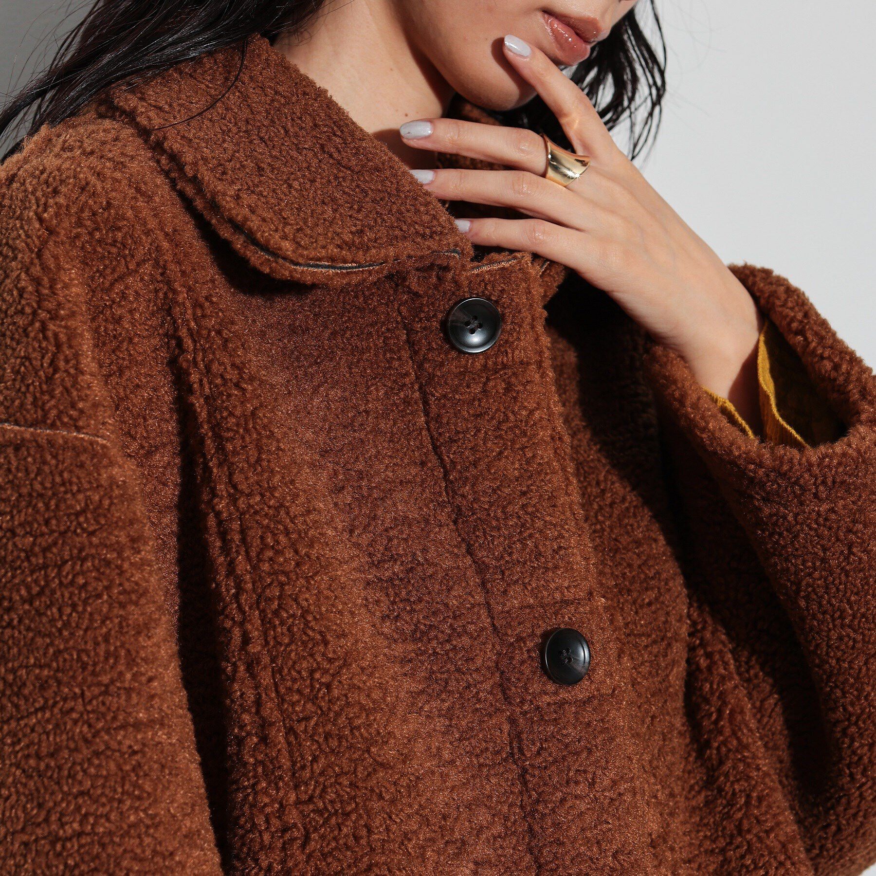 GALLEST「【WEB限定】リバーシブルムートン調ブルゾン」|ブルゾン・スタジャン|