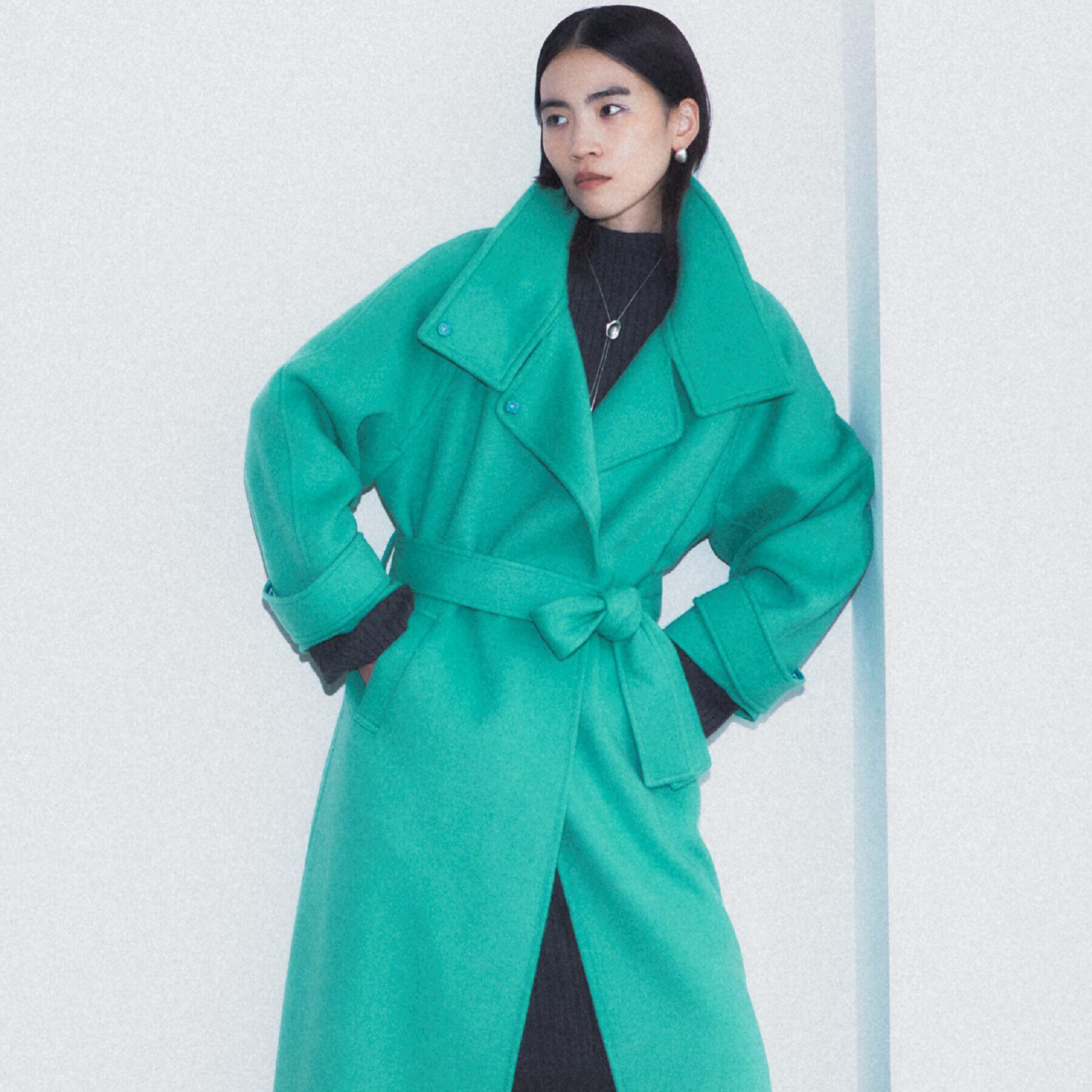 GALLEST「ウールリバーコート」|その他|ブルーグリーン(09