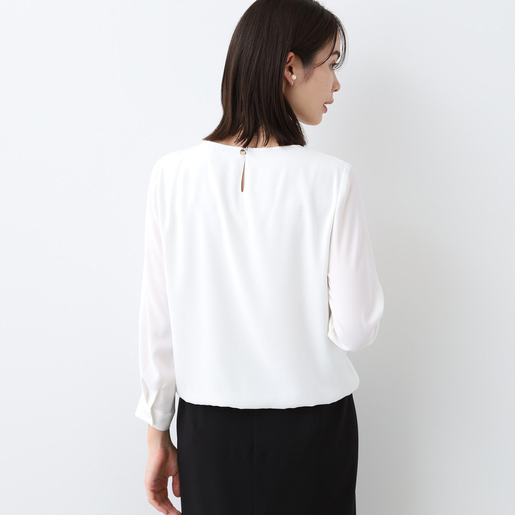 INDIVI「【洗える／UVケア】ピンタックブラウス」|シャツ・ブラウス|