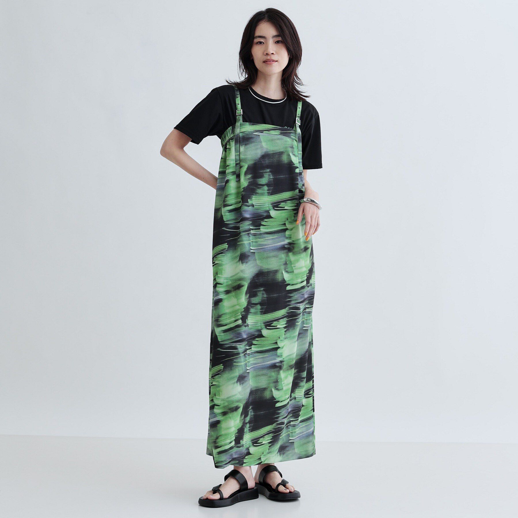 GALLEST「デジタルプリントキャミワンピース」|ワンピース|