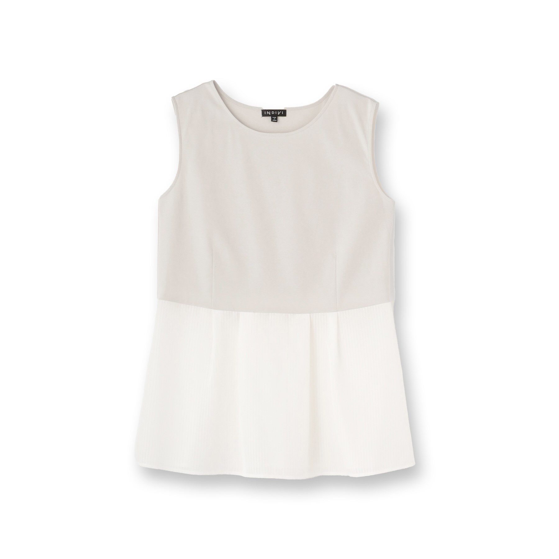 INDIVI「【洗える／レイヤードにも活躍】ペプラムインナートップス」|Tシャツ・カットソー|