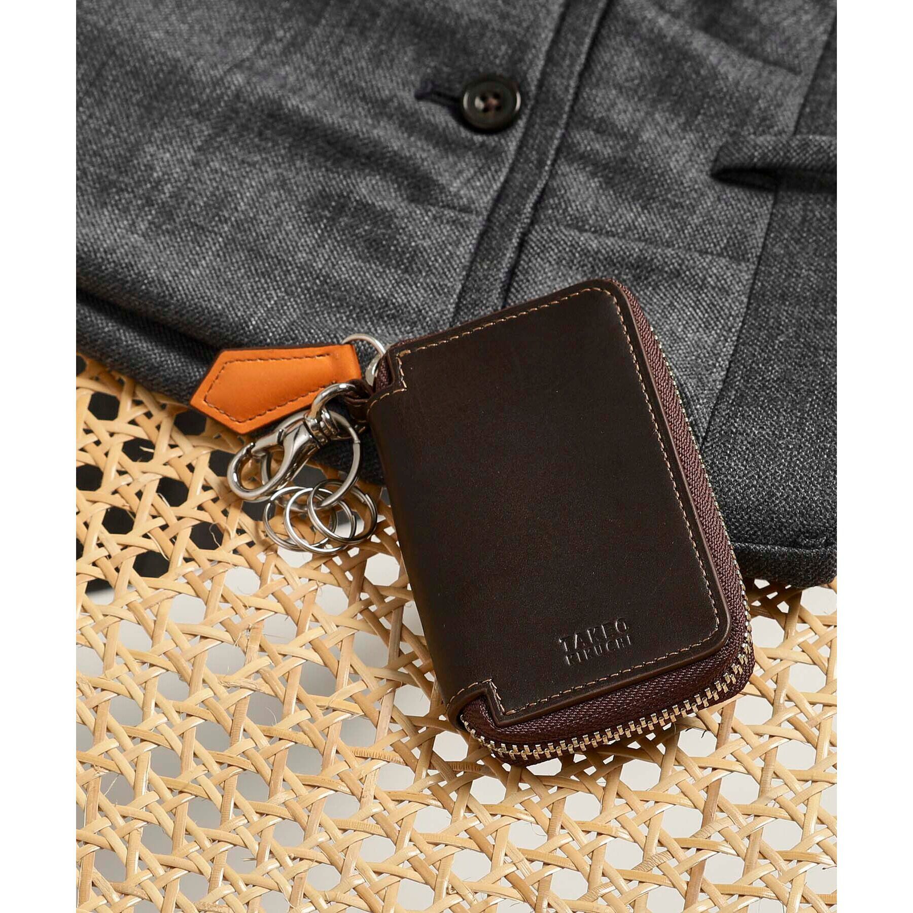 TAKEO KIKUCHI「アンティーク調レザー キーケース」|キーケース|ダークブラウン(54