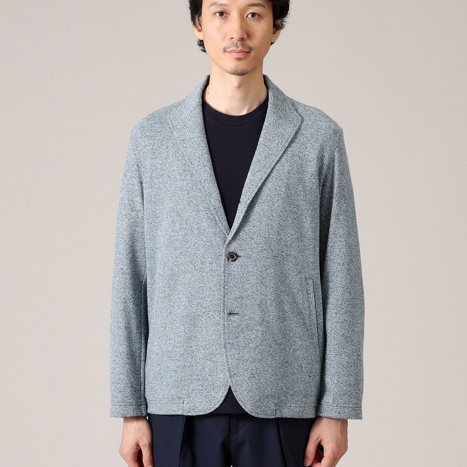 TAKEO KIKUCHI「【軽羽織/日本製】カネマサ メランジ 羽織ジャケット」|カーディガン|
