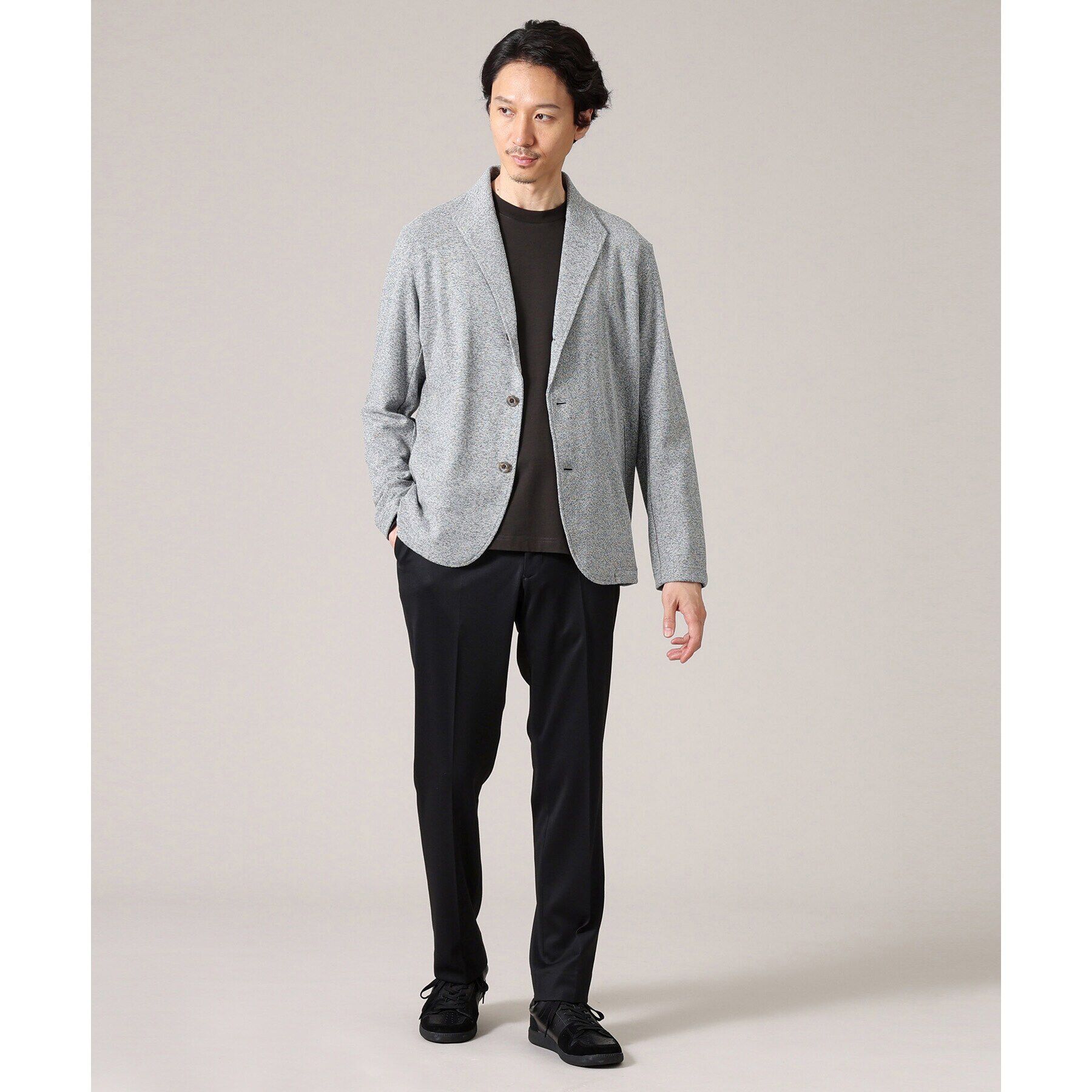 TAKEO KIKUCHI「【軽羽織/日本製】カネマサ メランジ 羽織ジャケット」|カーディガン|