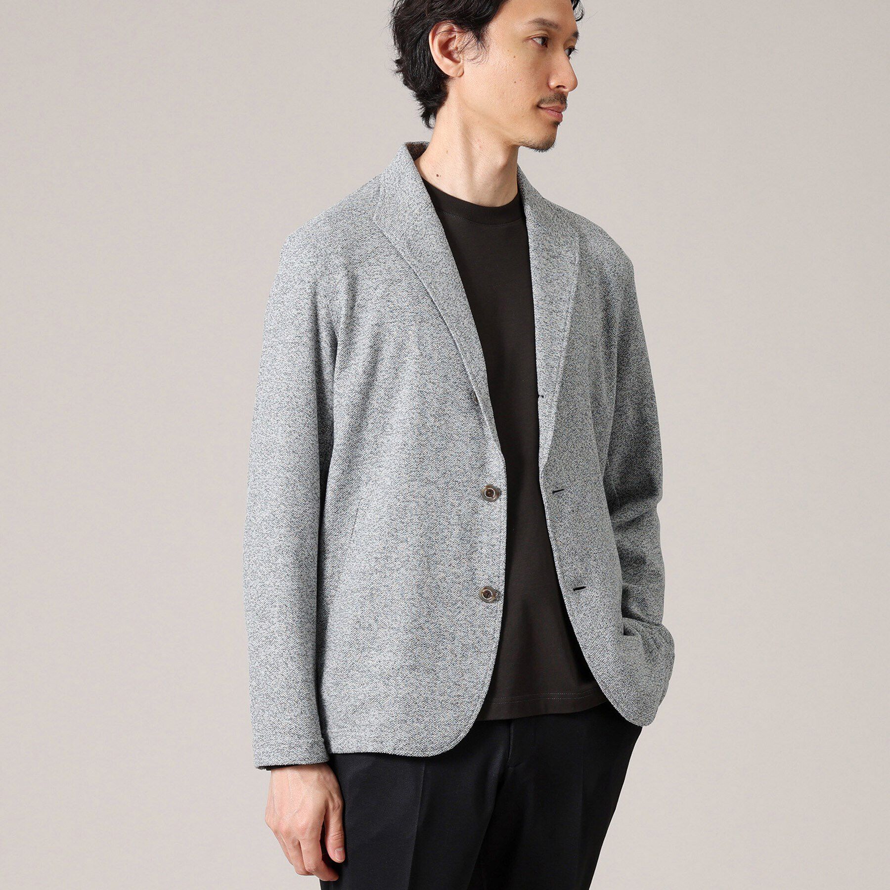 TAKEO KIKUCHI「【軽羽織/日本製】カネマサ メランジ 羽織ジャケット」|カーディガン|