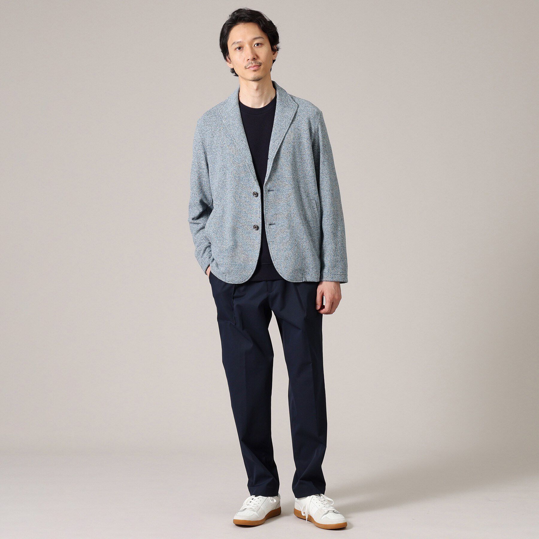 TAKEO KIKUCHI「【軽羽織/日本製】カネマサ メランジ 羽織ジャケット」|カーディガン|