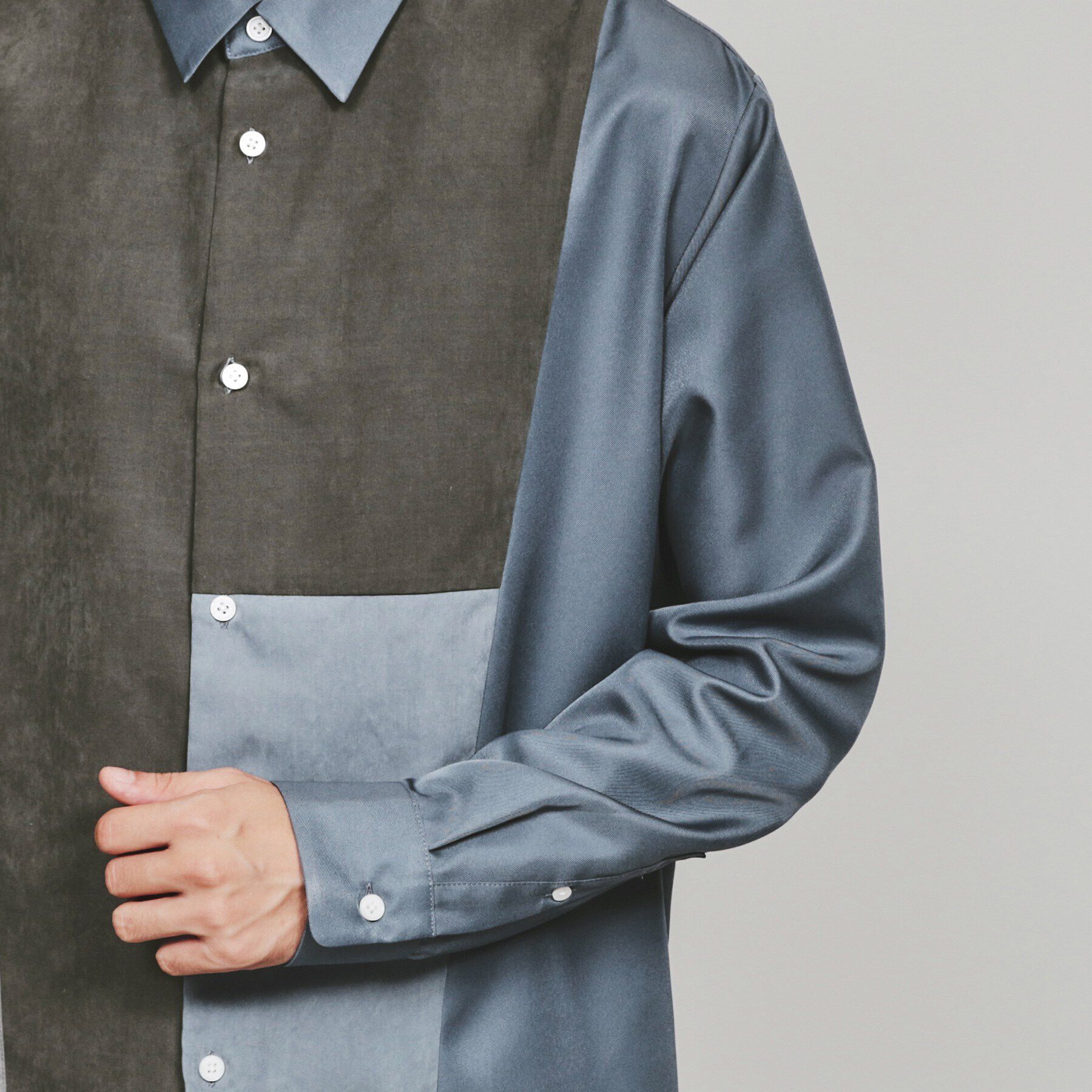 tk.TAKEO KIKUCHI「ヌバックスイッチシャツ」|シャツ・ブラウス|