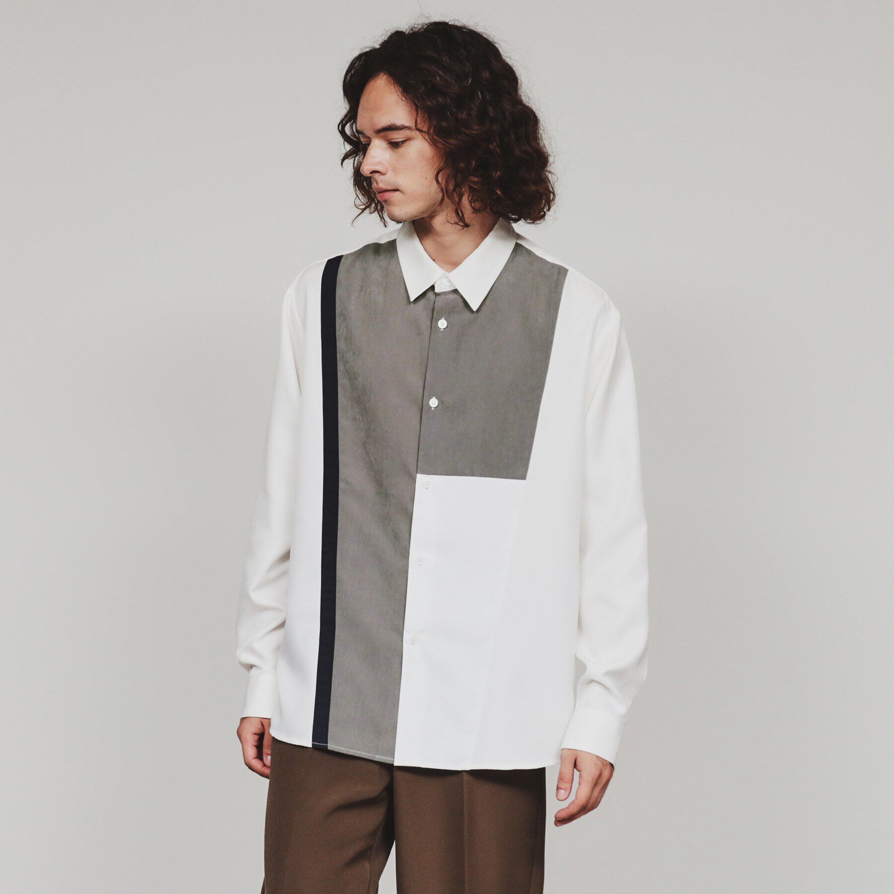 tk.TAKEO KIKUCHI「ヌバックスイッチシャツ」|シャツ・ブラウス|