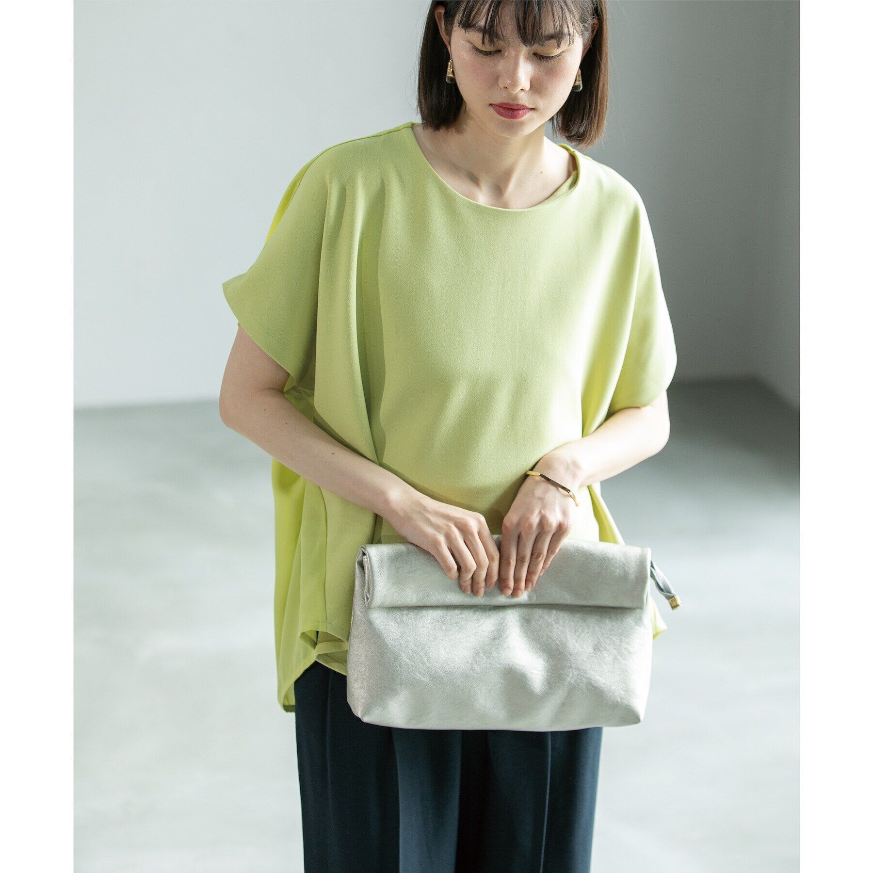 OPAQUE.CLIP「UV ドッキングドルマントップス【洗濯機洗い可】」|Tシャツ・カットソー|