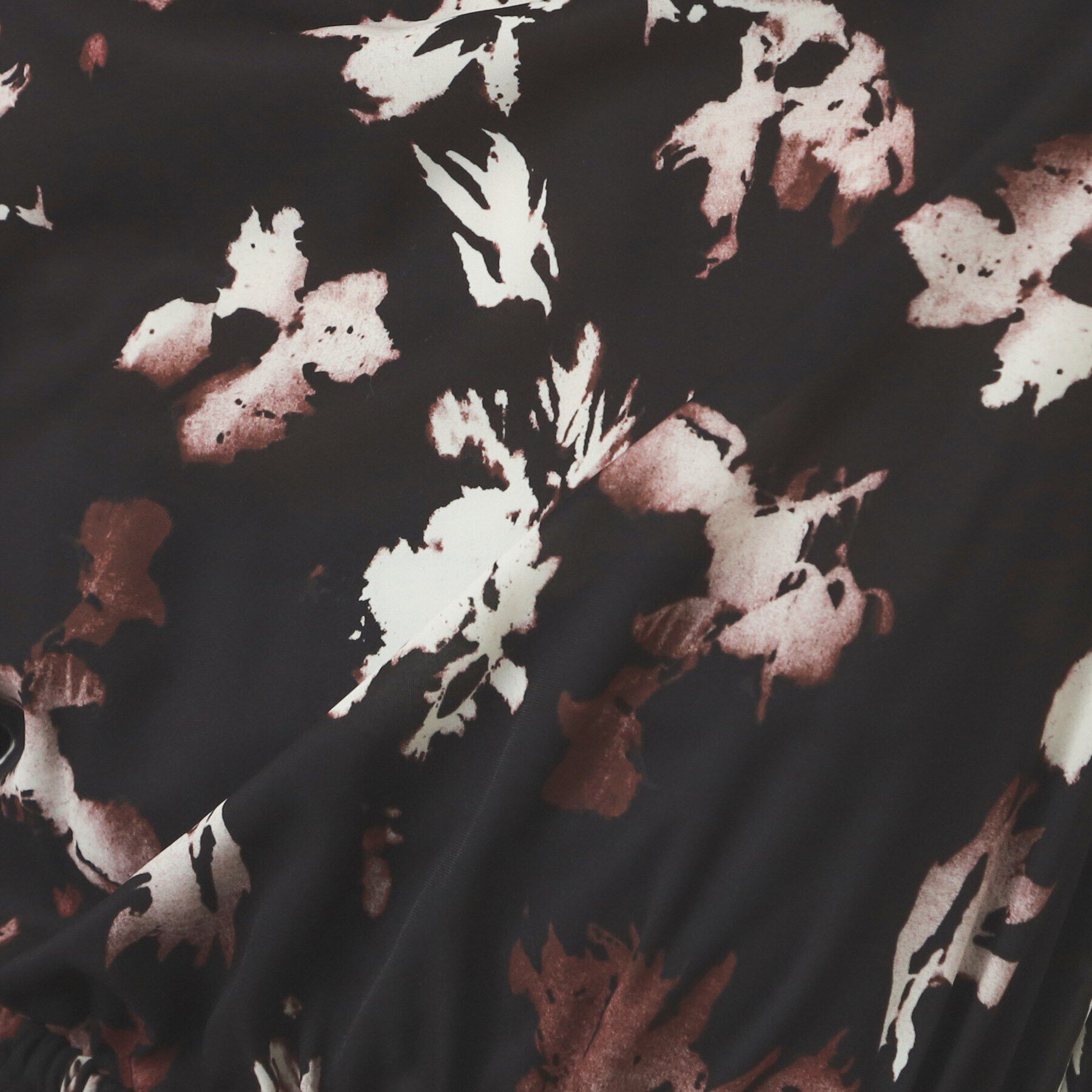 OPAQUE.CLIP「フラワープリント フィット＆フレアワンピース【洗濯機洗い可】」|ワンピース|