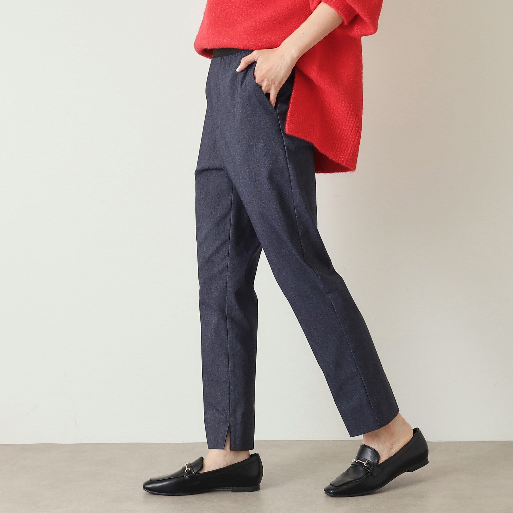 OPAQUE.CLIP「《S-LLsize》裏起毛ハイストレッチスティックパンツ【吸湿発熱/洗濯機洗い可】」|その他|