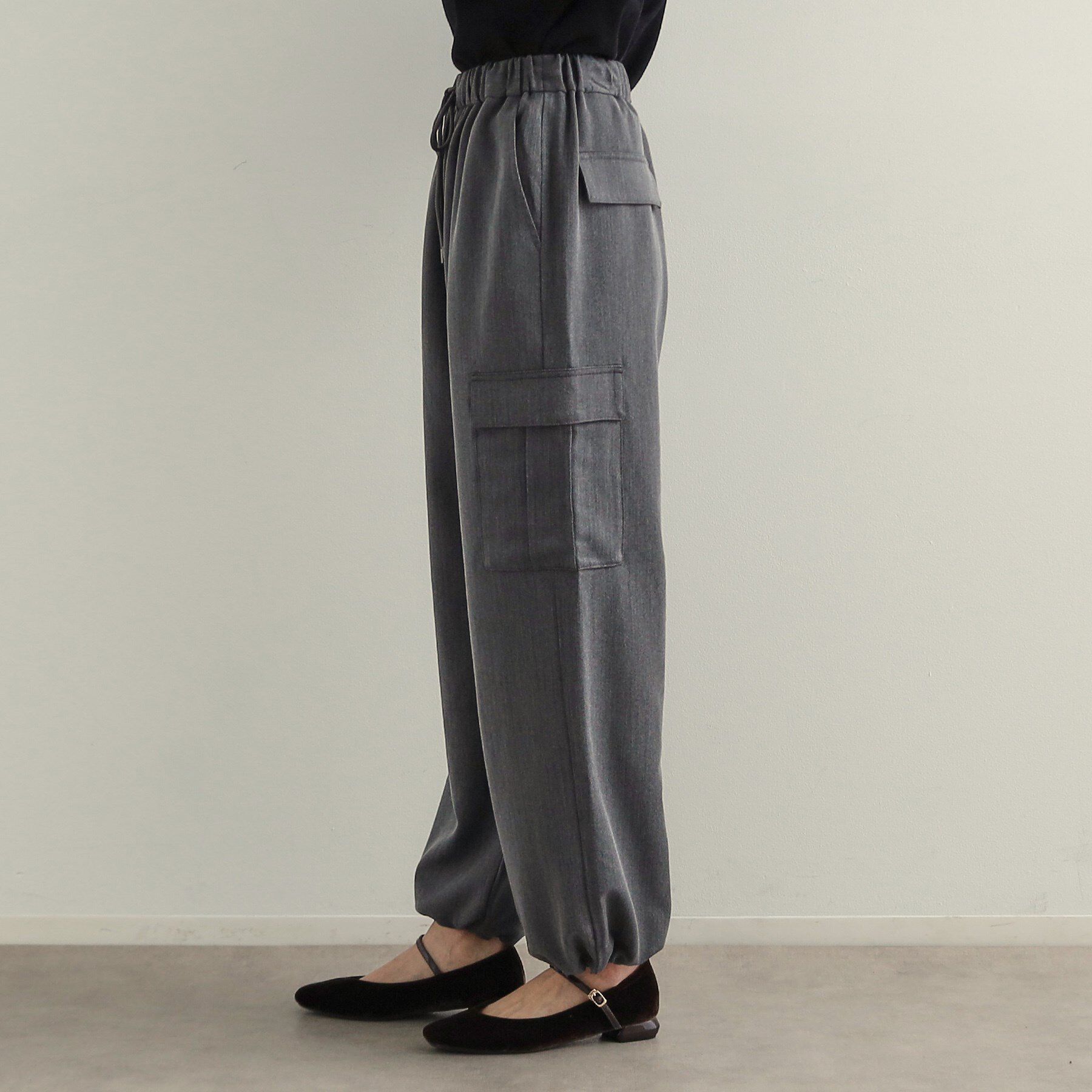 OPAQUE.CLIP「ヘリンボーンイージーカーゴパンツ【洗濯機洗い可】」|その他|